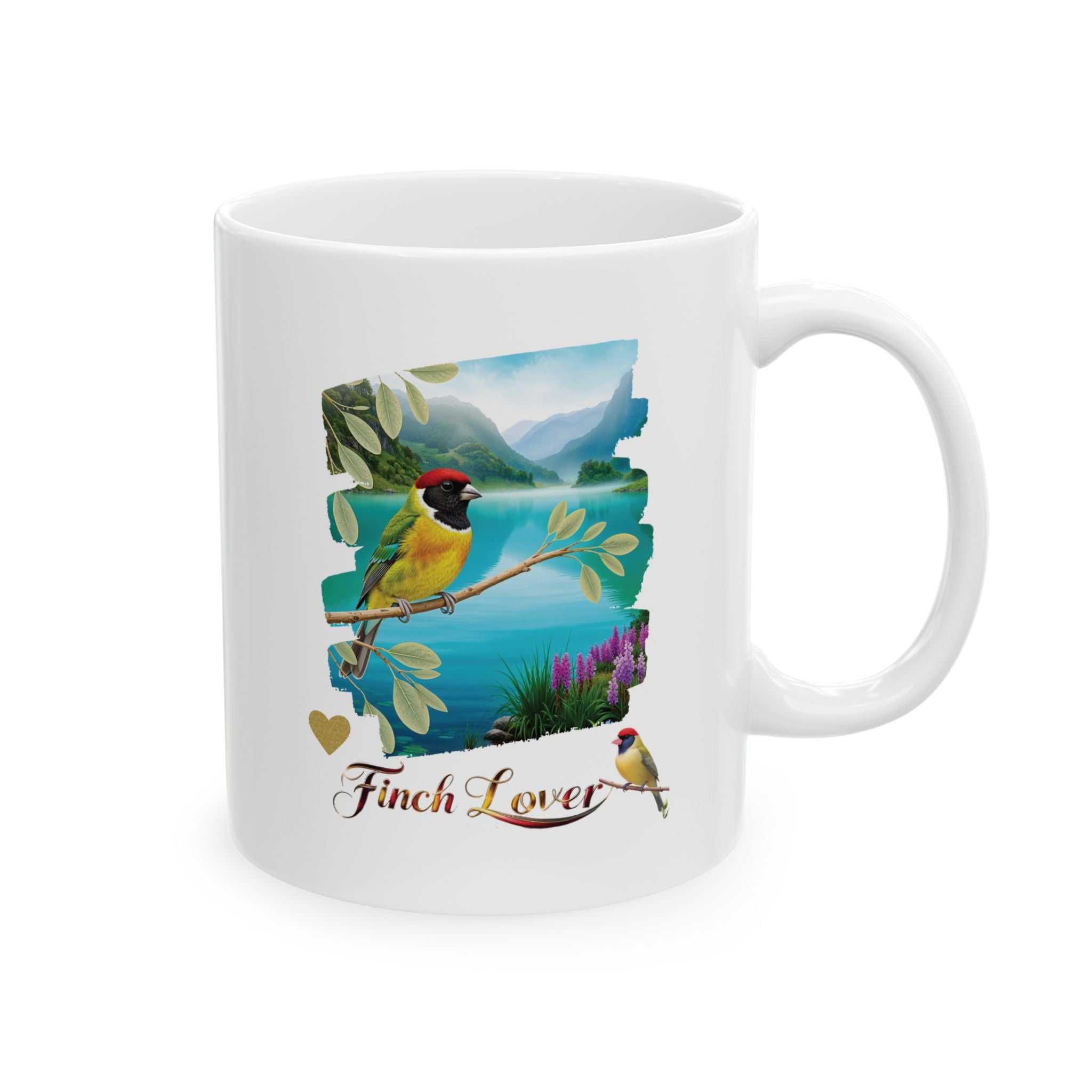 Finch Lover Nature Scenic Mug