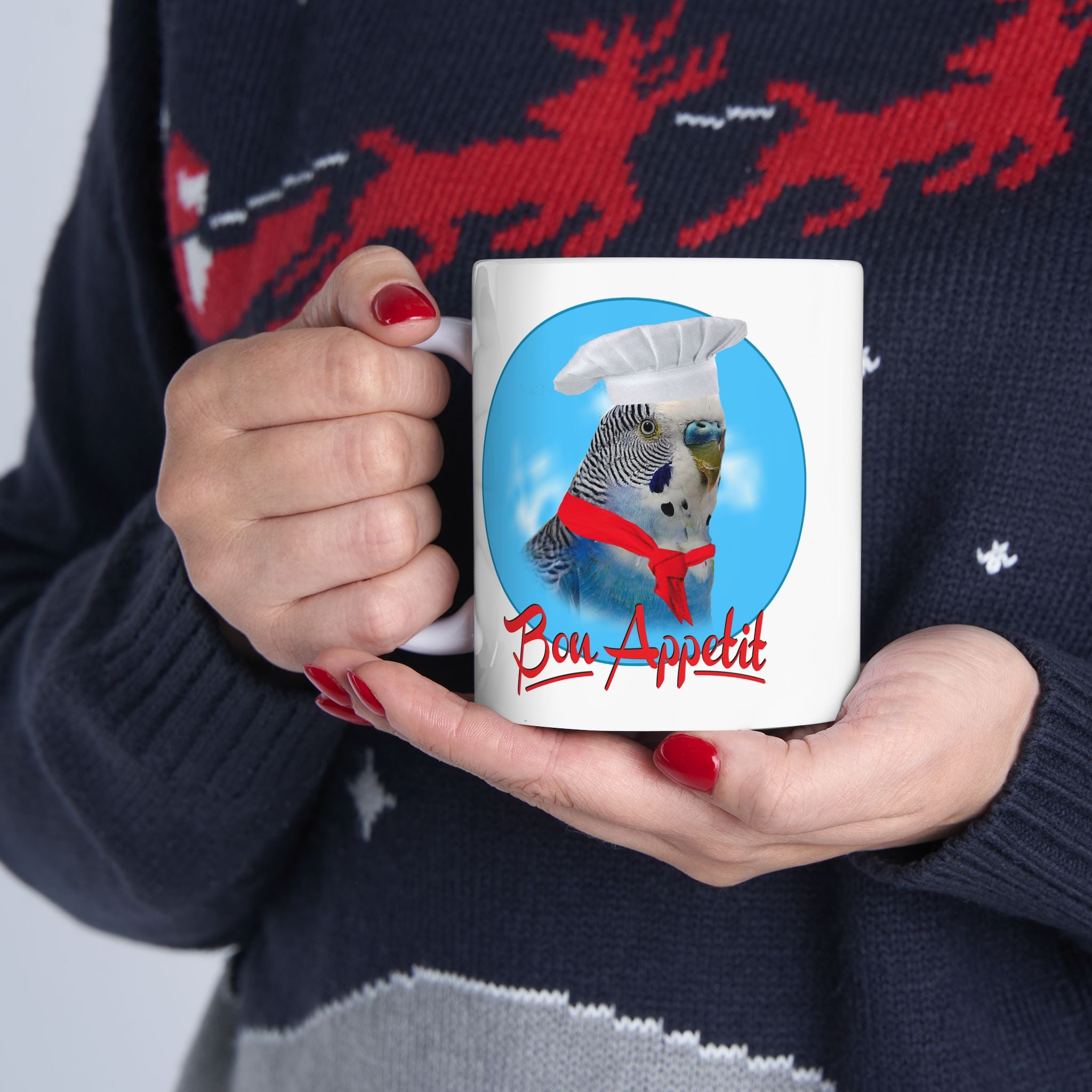 Blue Budgie Bon Appetit Mug