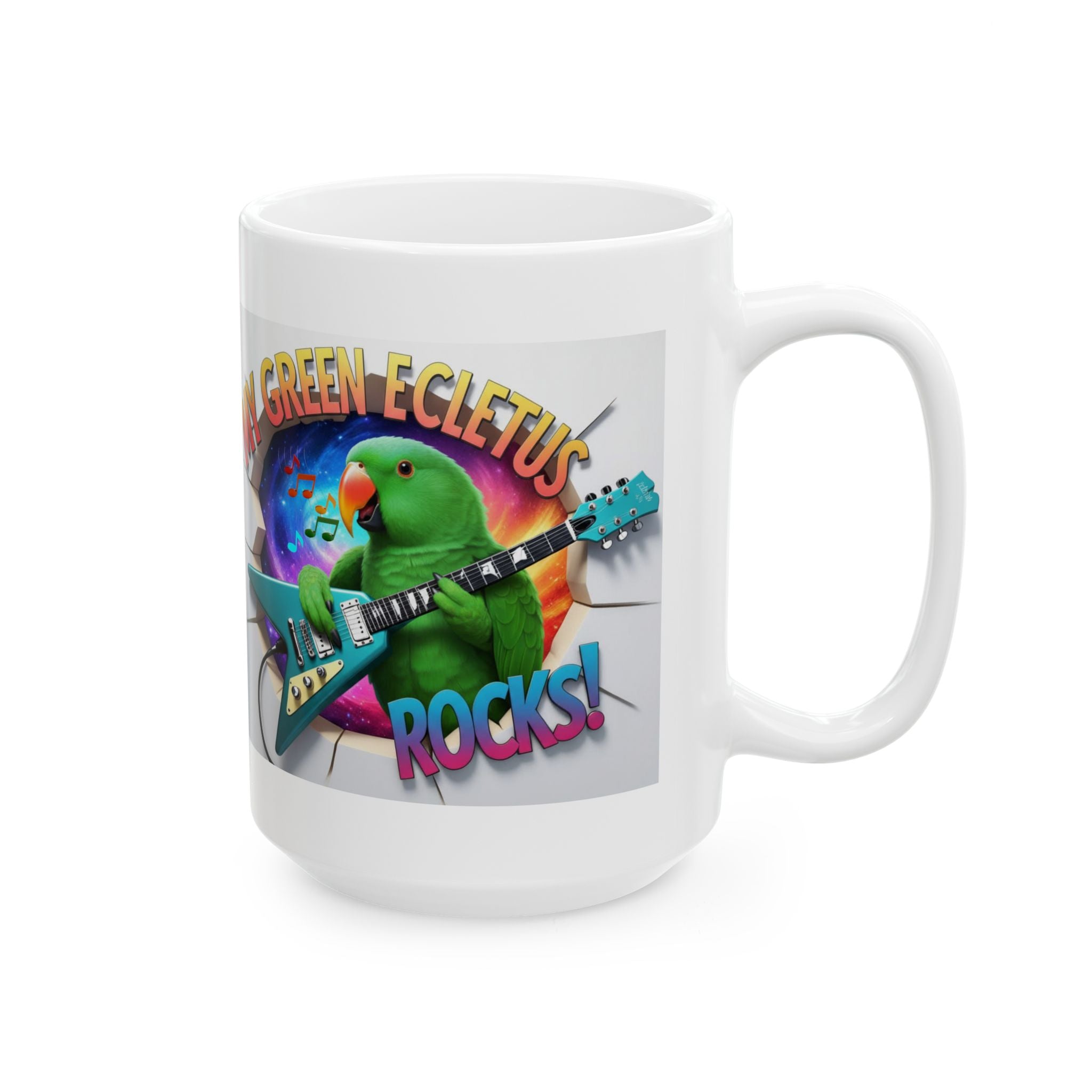 My Green Eclectus Rocks Mug