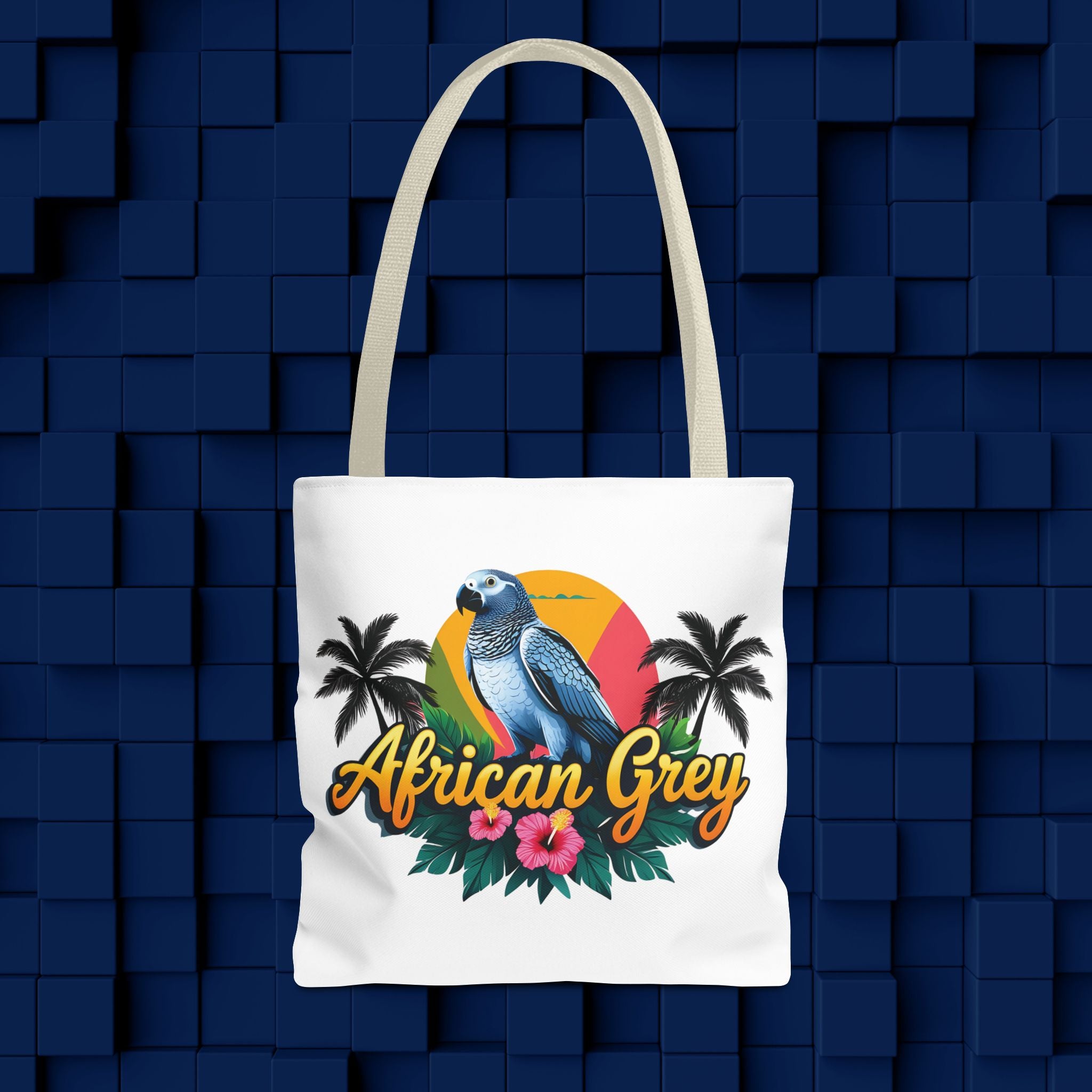 Tote Bag With African Grey Design