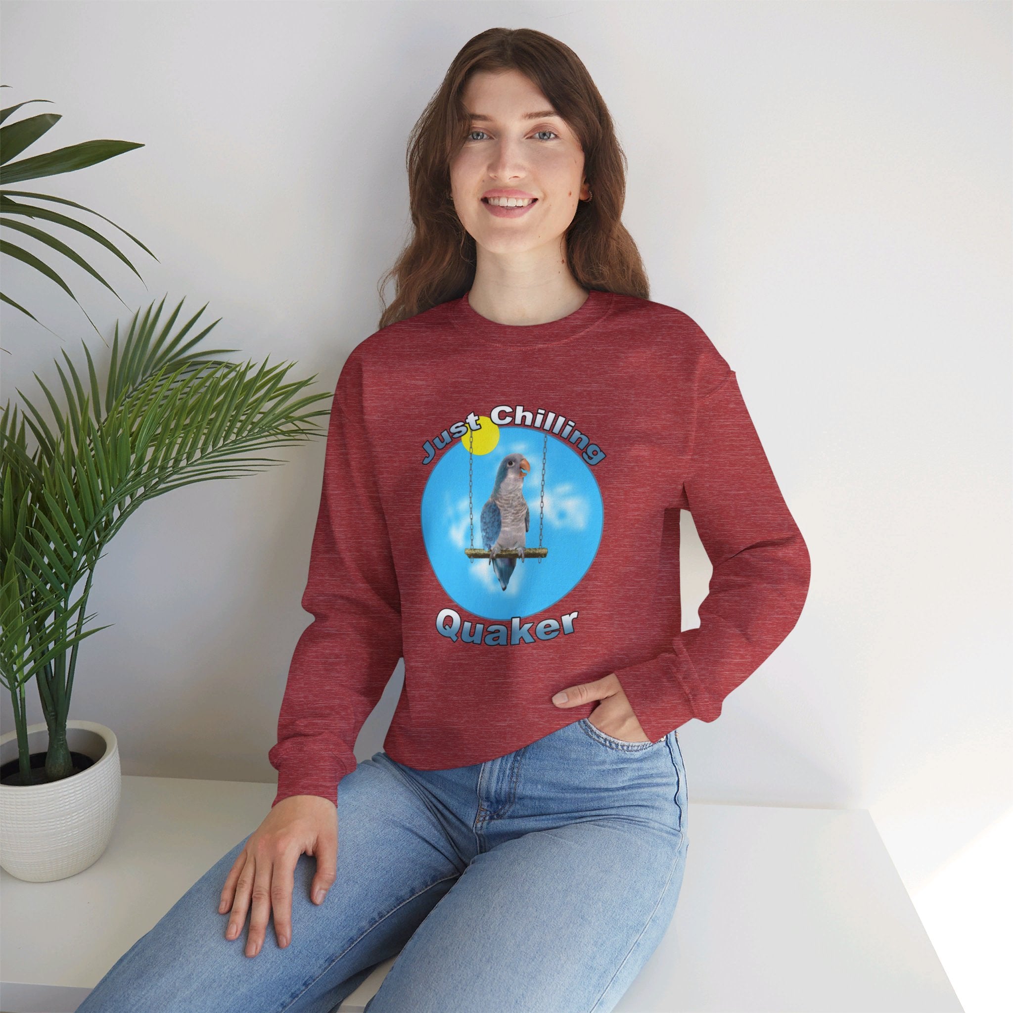 Just Chilling Swing Blue Quaker Sweatshirt