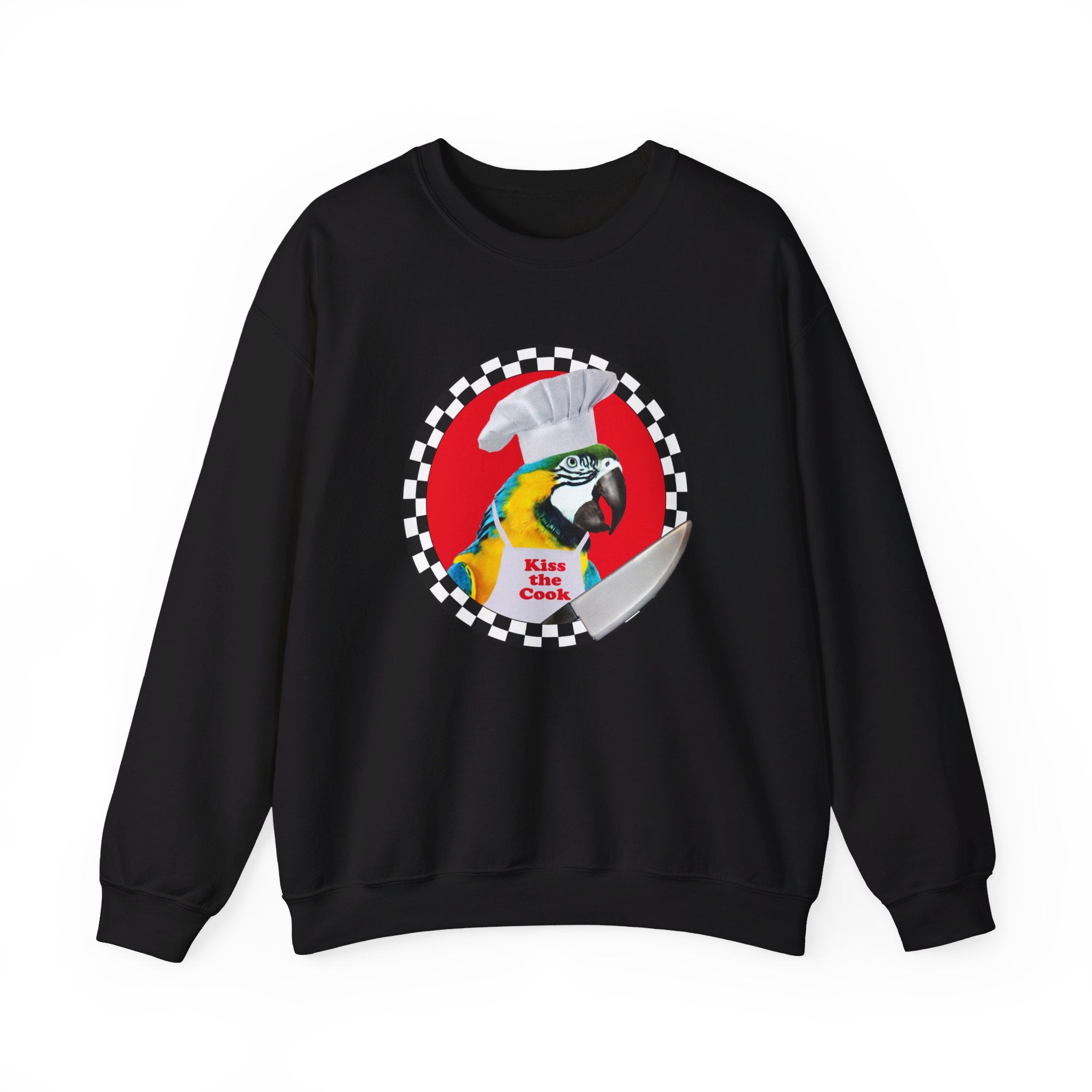 Kiss The Cook Blue And Gold Sweatshirt