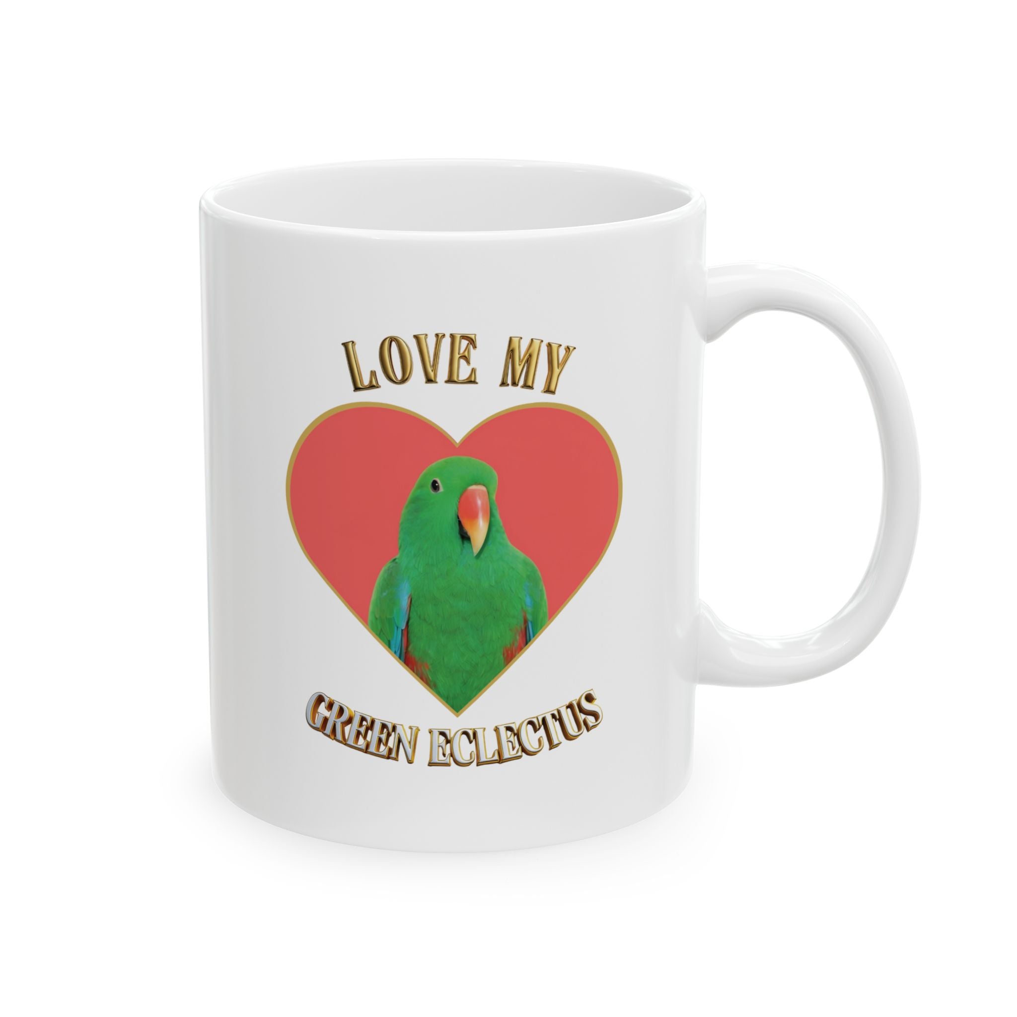 Green Eclectus Mug