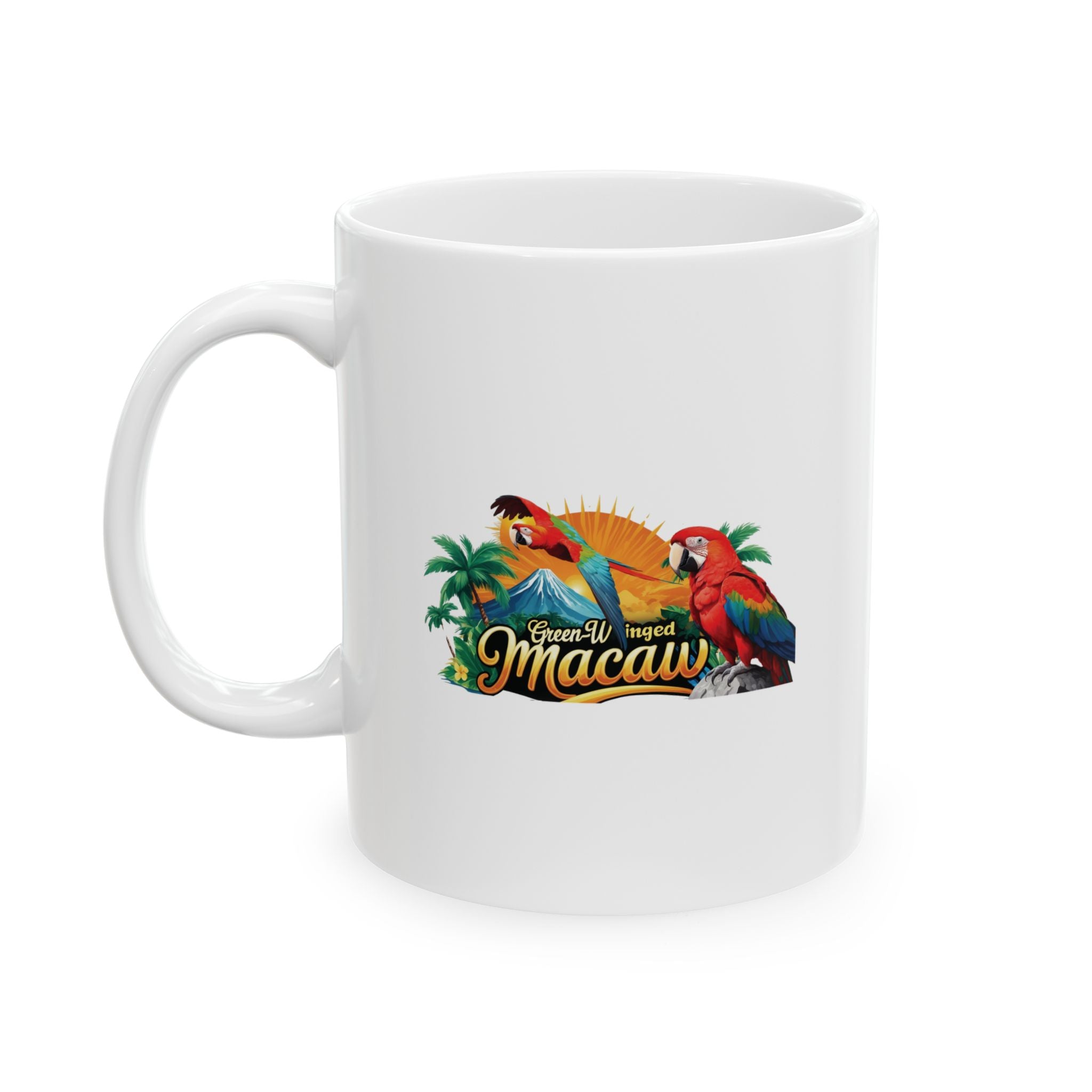 Rainbow Green-Winged Macaw Mug