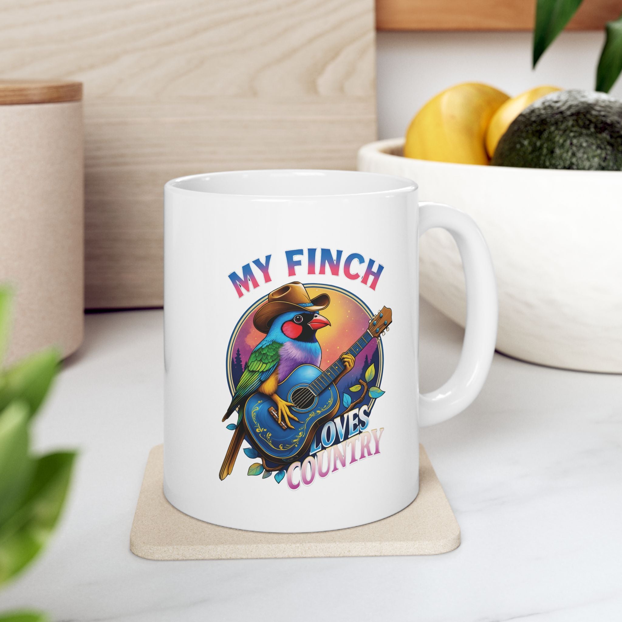 My Finch Loves Country Mug