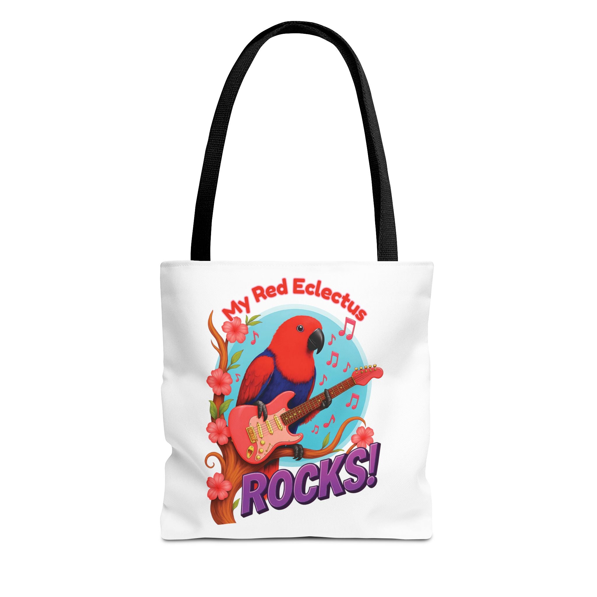 Red Eclectus Tote Bag