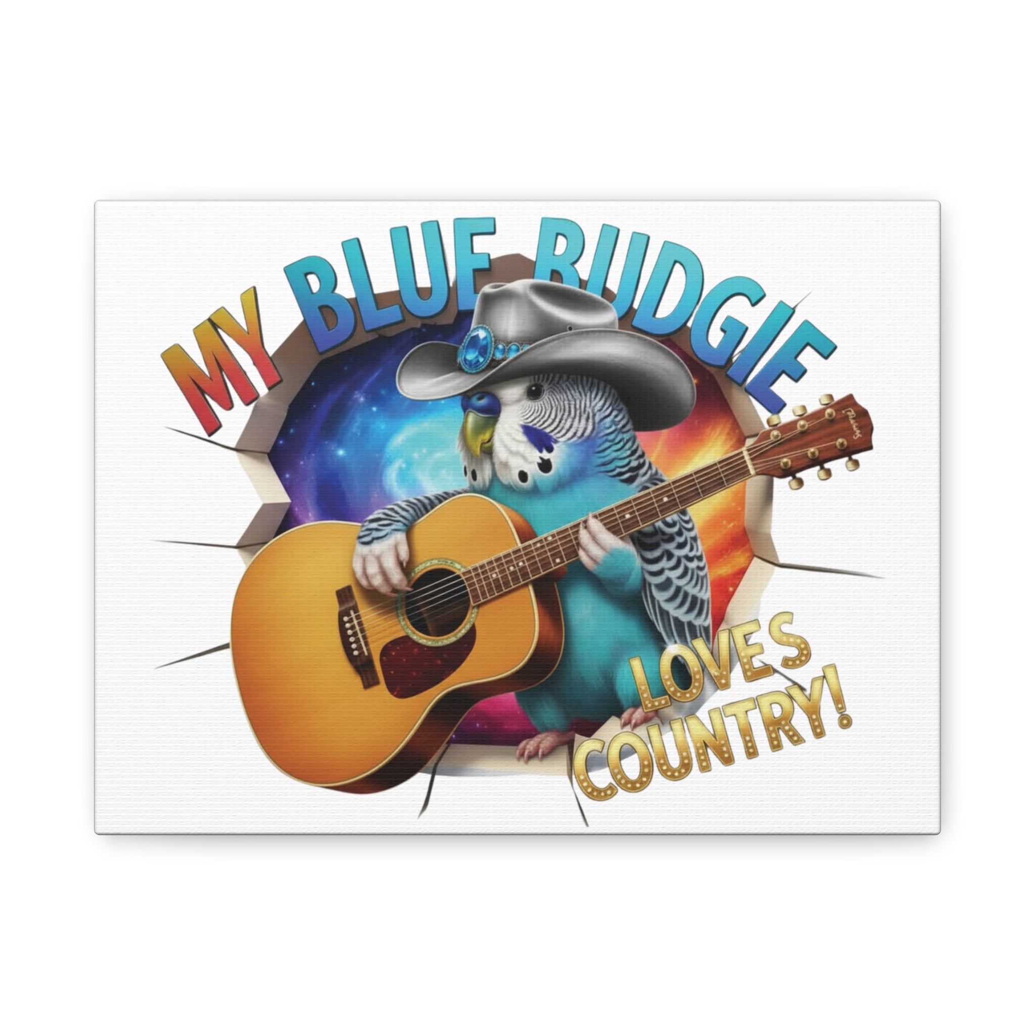 Blue Budgie Breakthrough Wall-Hanging