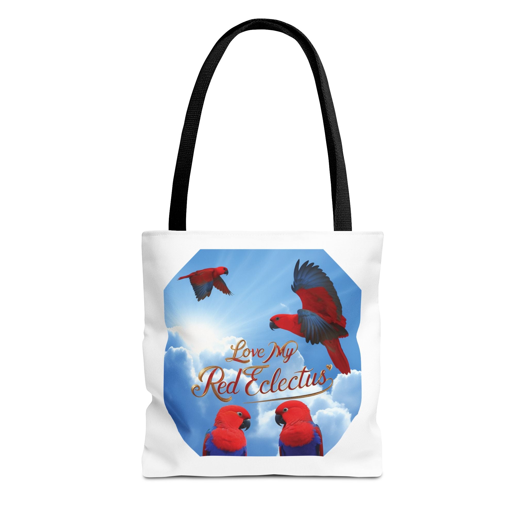 Red Eclectus Tote Bag
