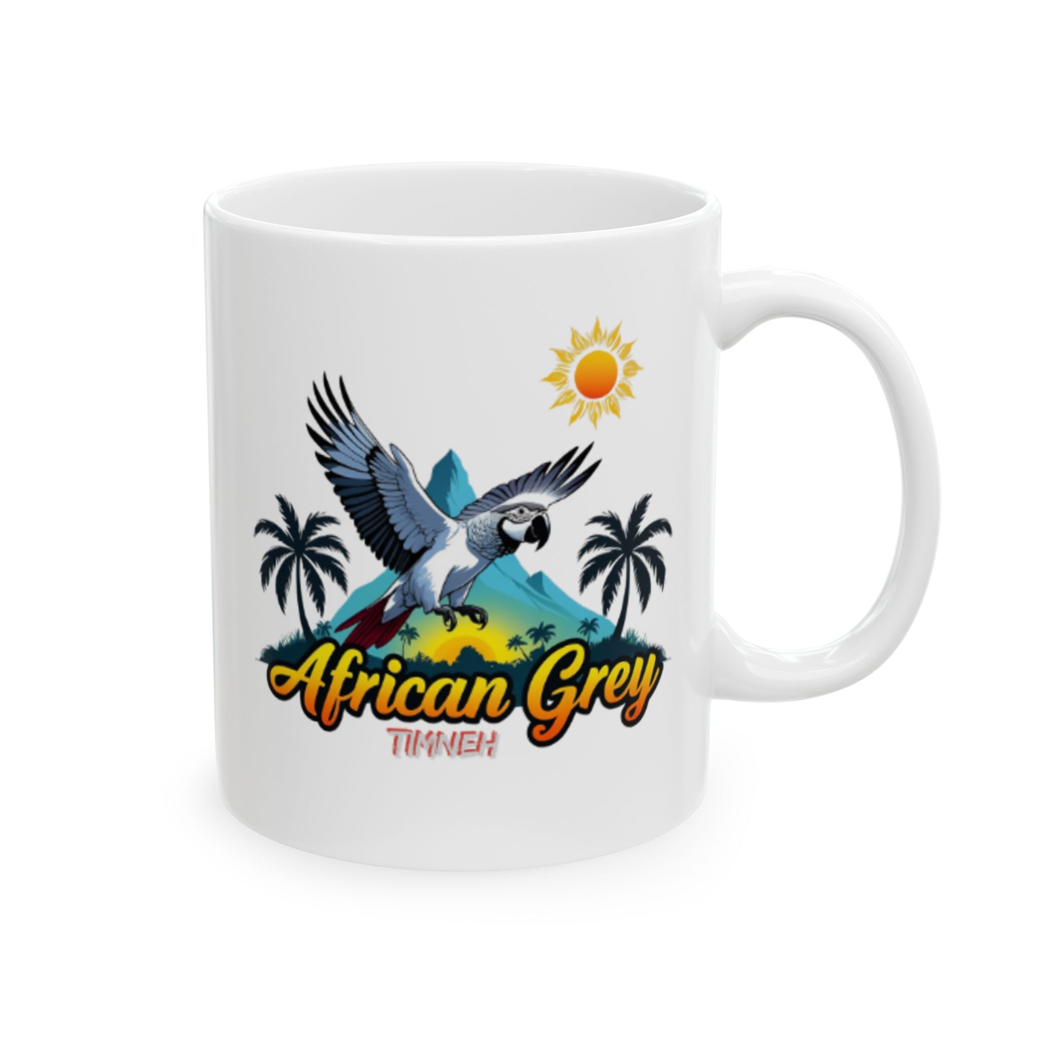 African Grey Timneh Sunset Mug
