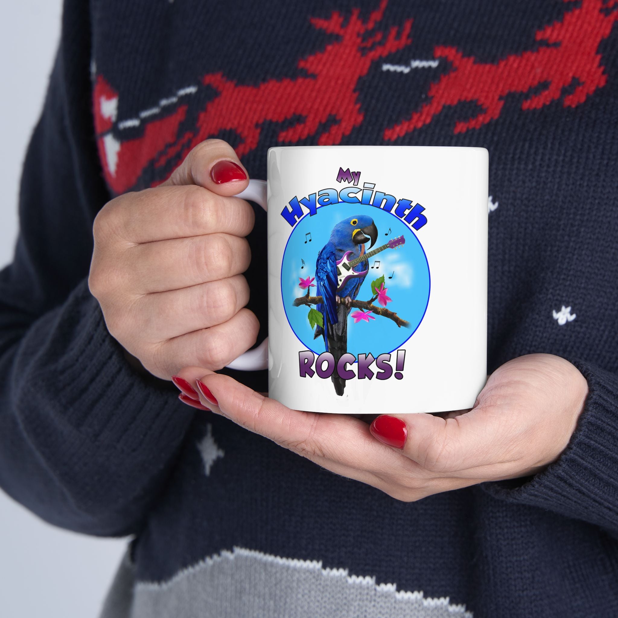 My Hyacinth Rocks Guitar Mug