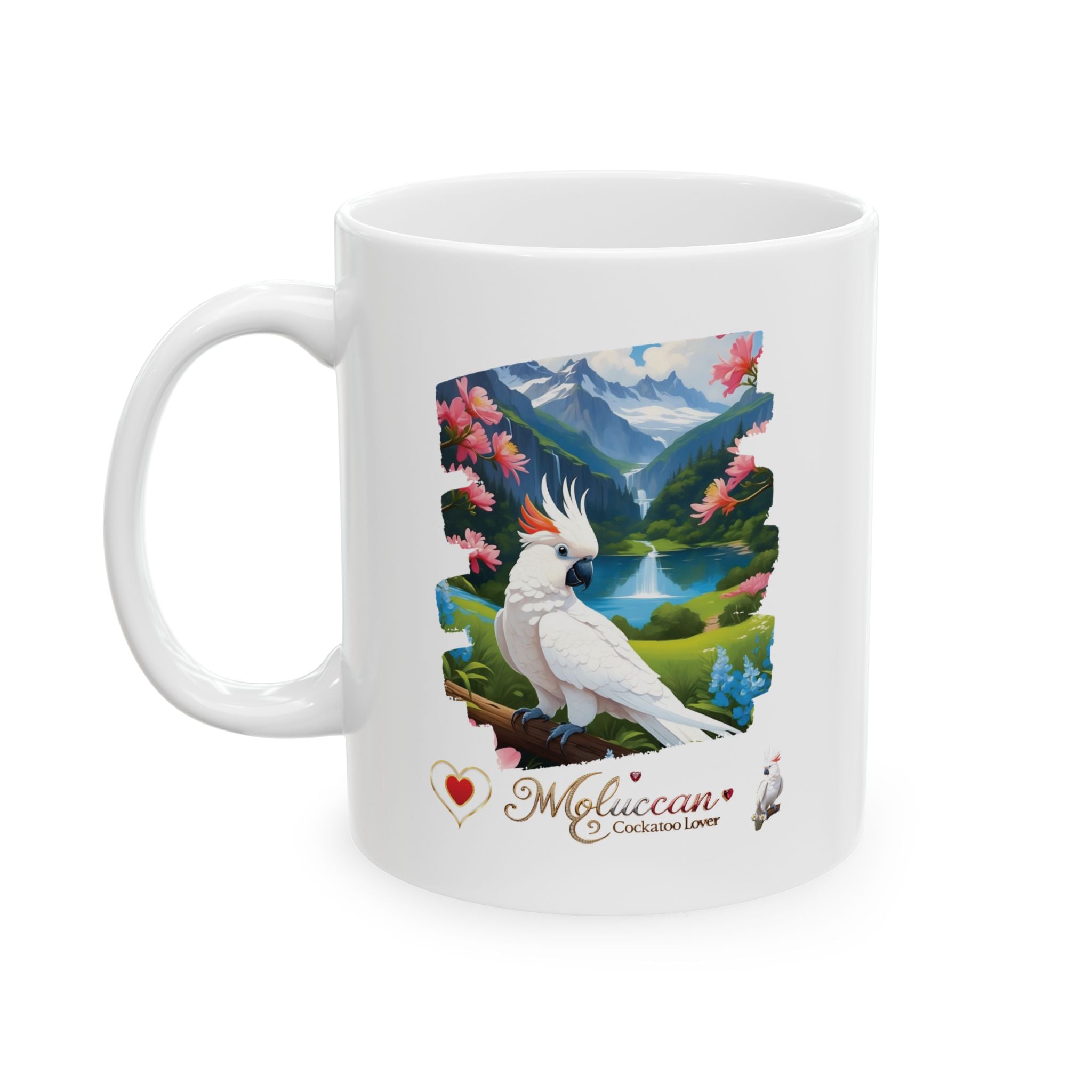 White Moluccan Cockatoo Lover Mug