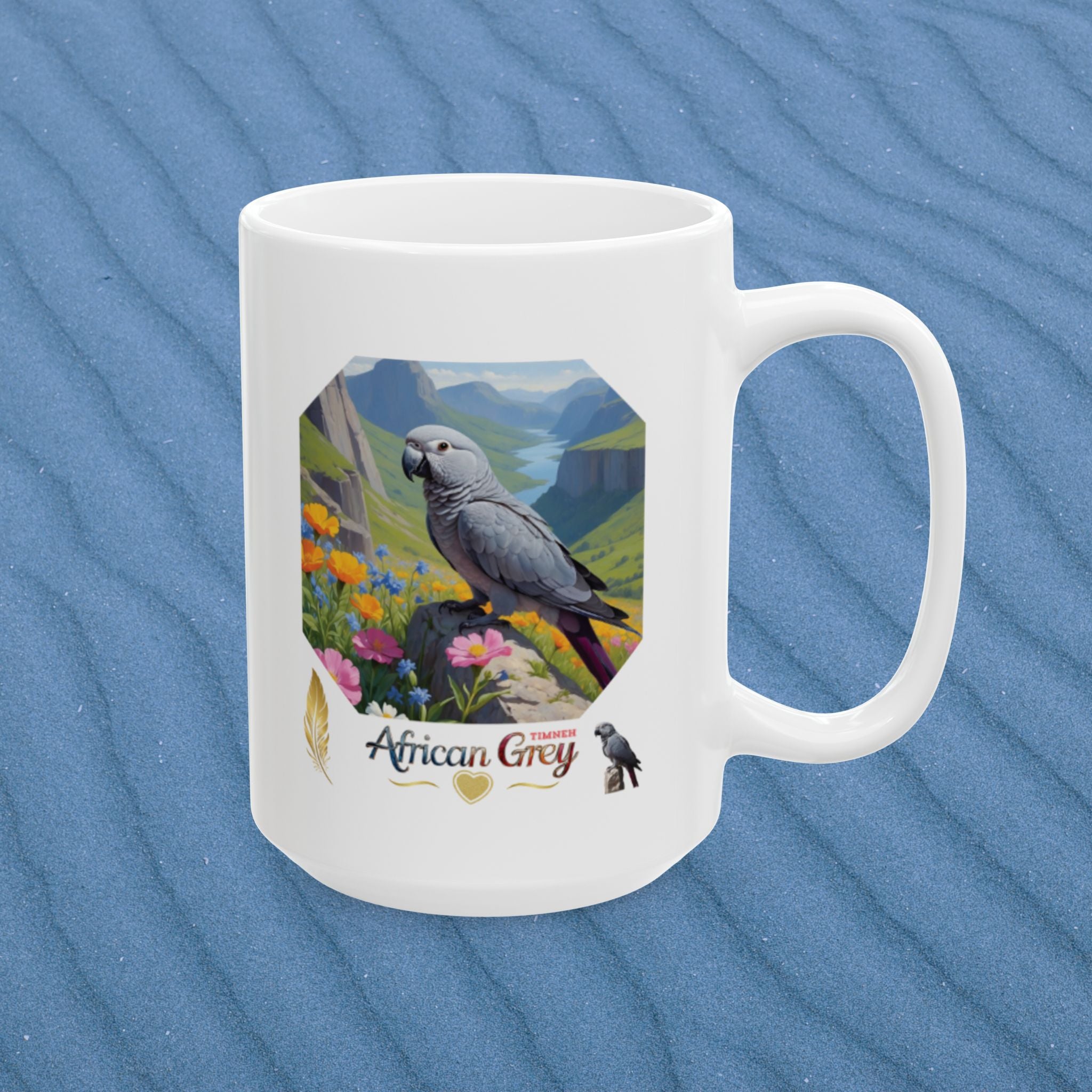 African Grey Timneh Valley Mug