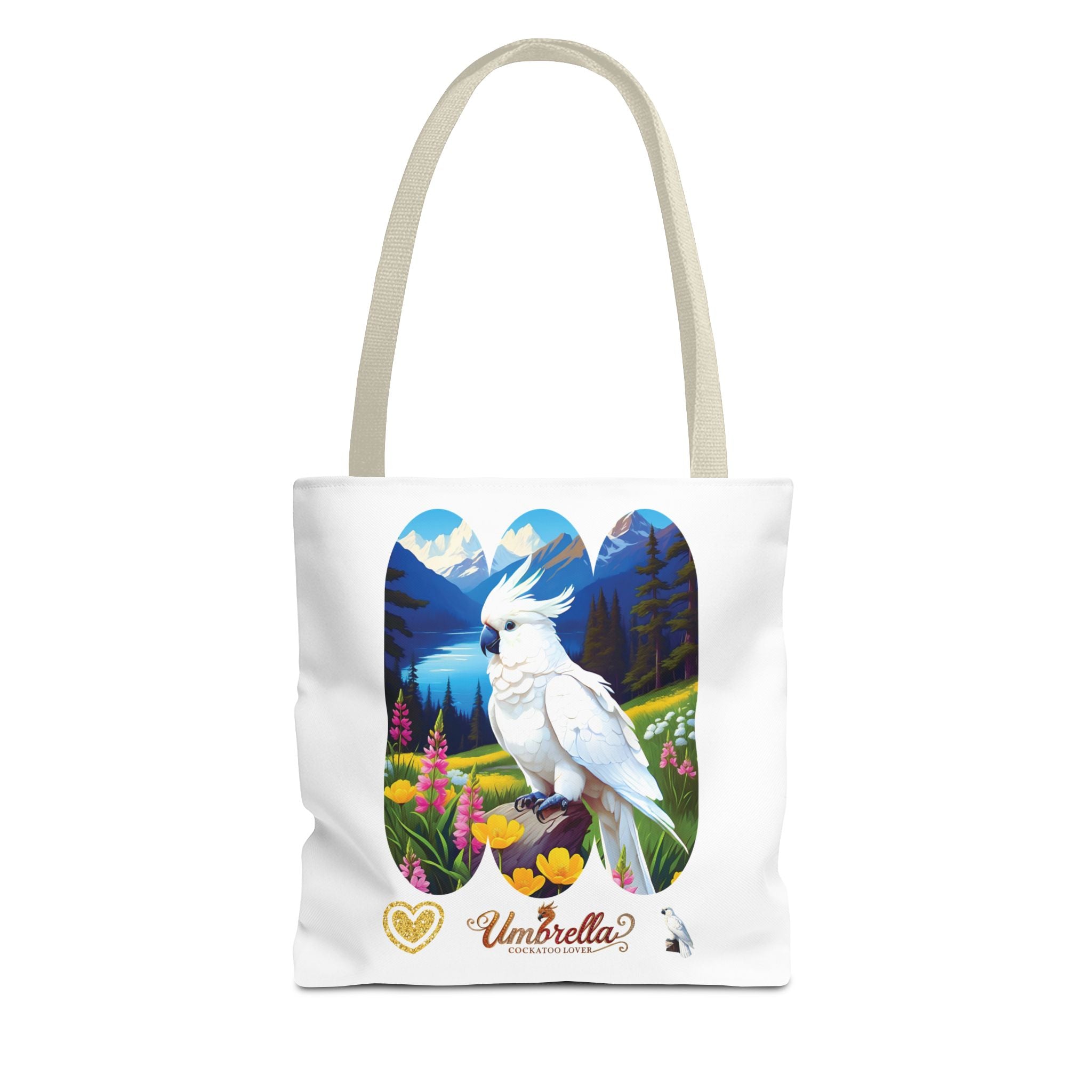 Umbrella Cockatoo Lover Floral Tote Bag