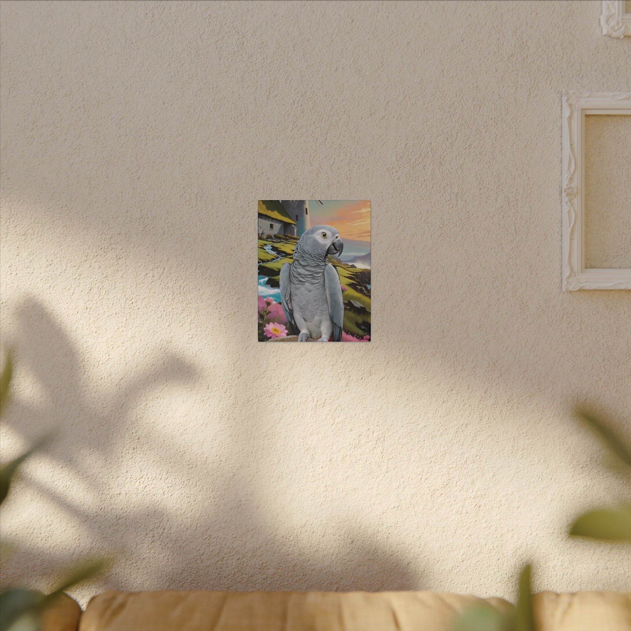 African Grey Congo Canvas Wall Hangings