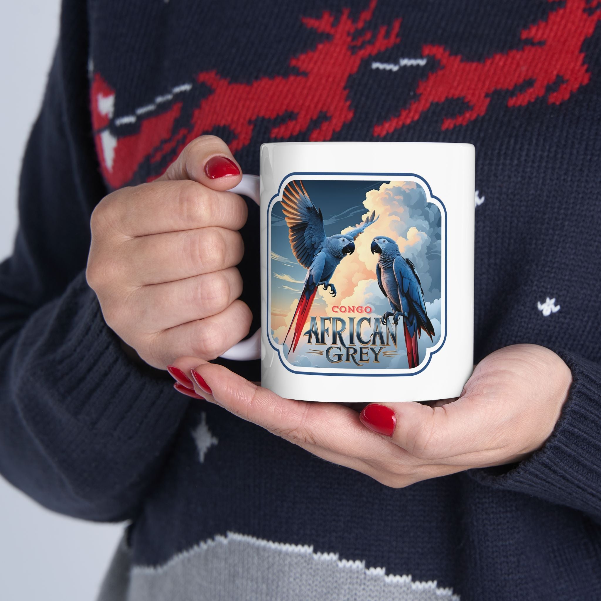 African Grey Lover Ceramic Mug