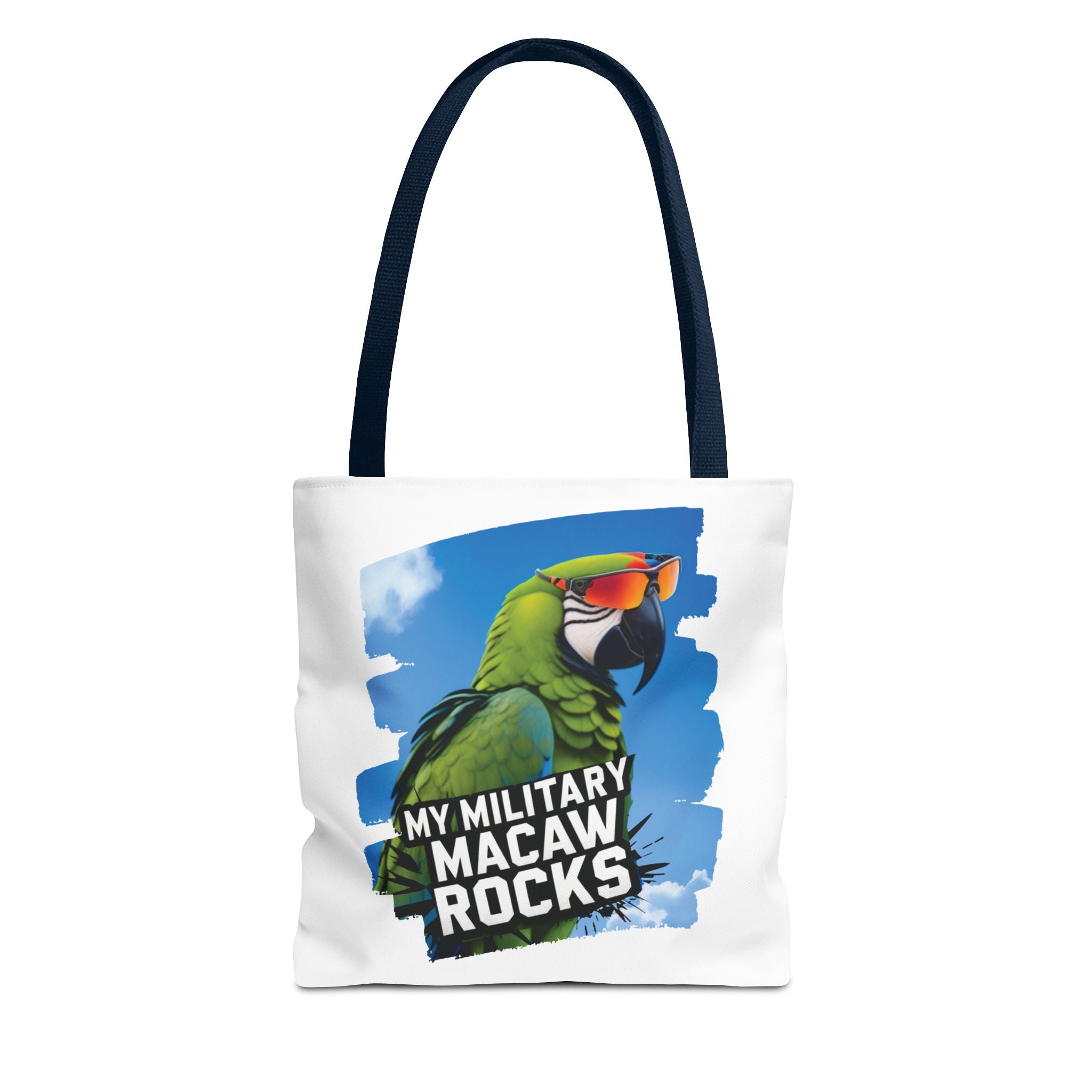 My Military Macaw Rocks Tote Bag