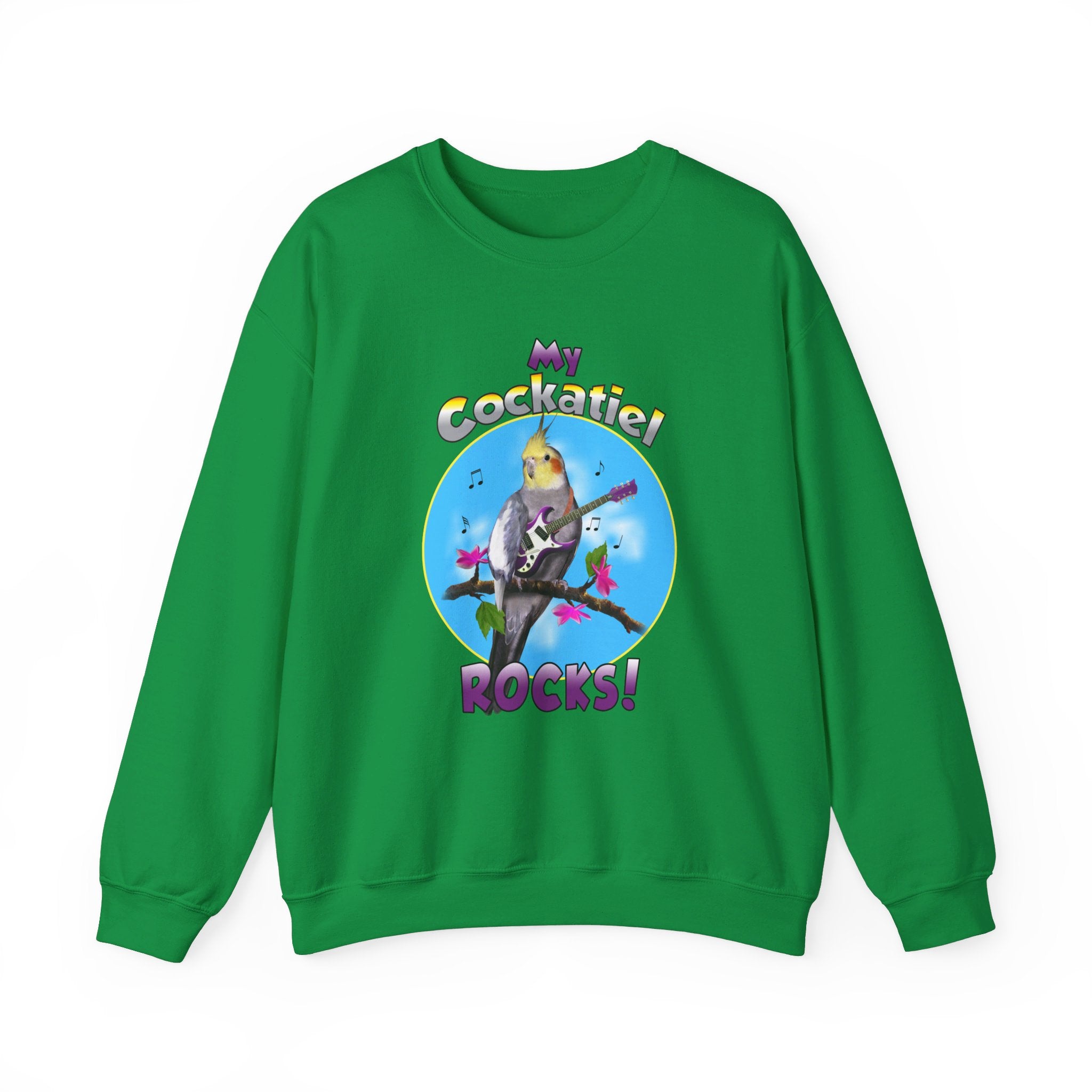 My Cockatiel Rocks Guitar Sweatshirt