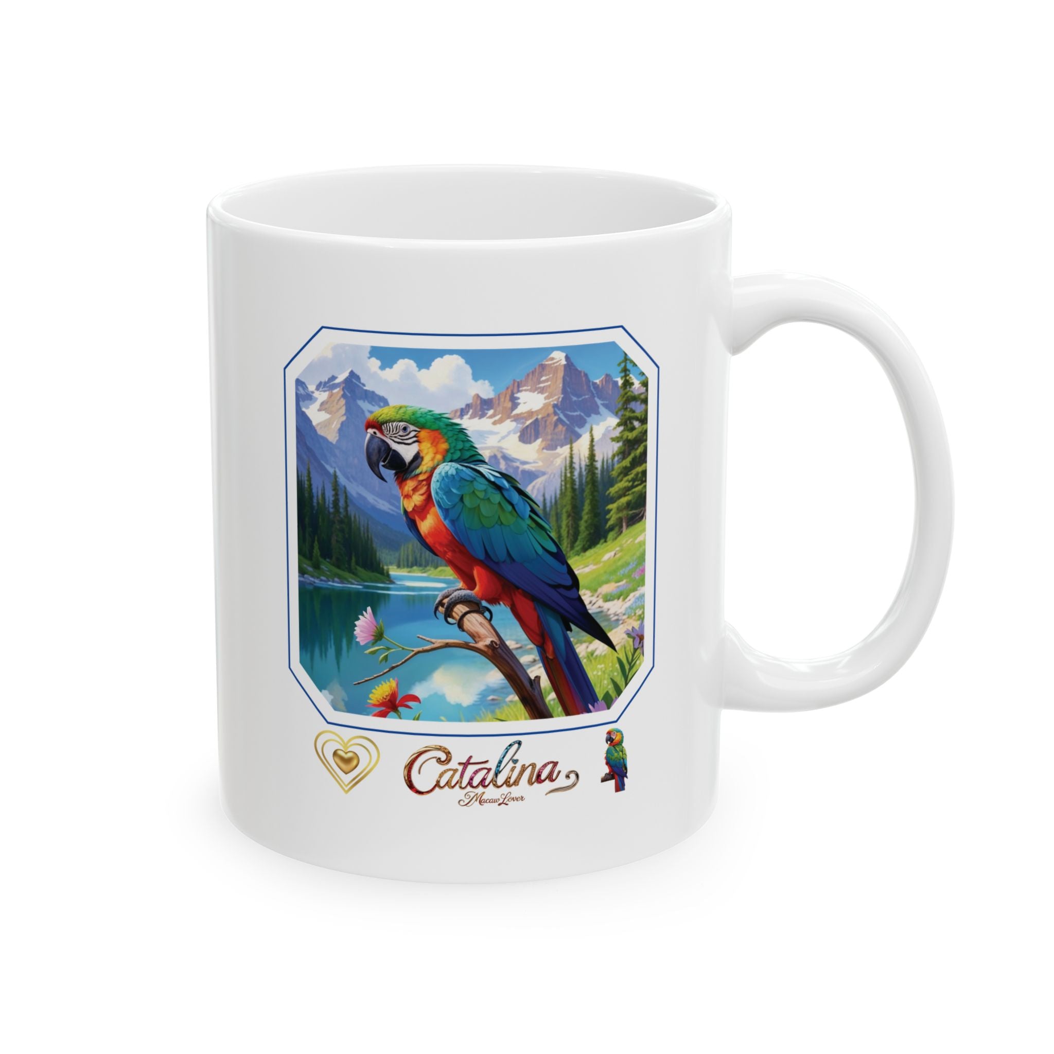 Catalina Macaw Lover Lake Scenic Mug