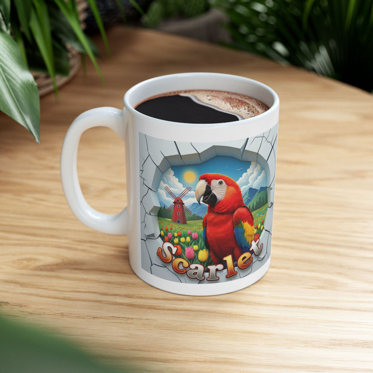 Scarlet Meadow Scenic Mug