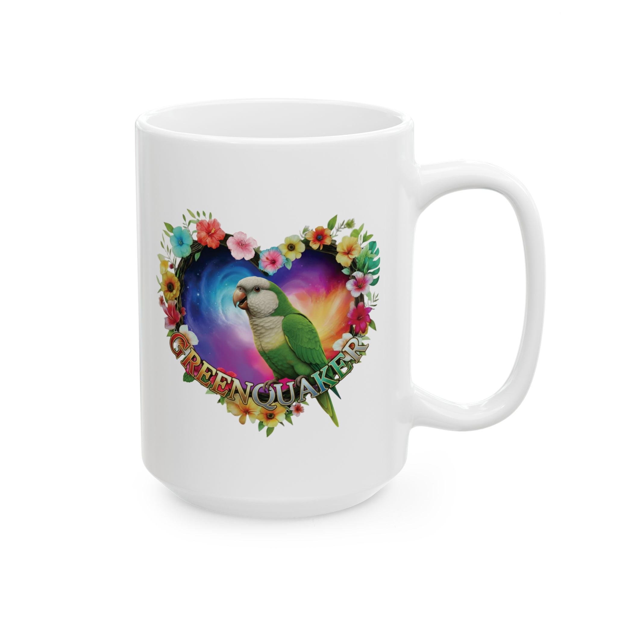 Colorful Green Quaker Mug