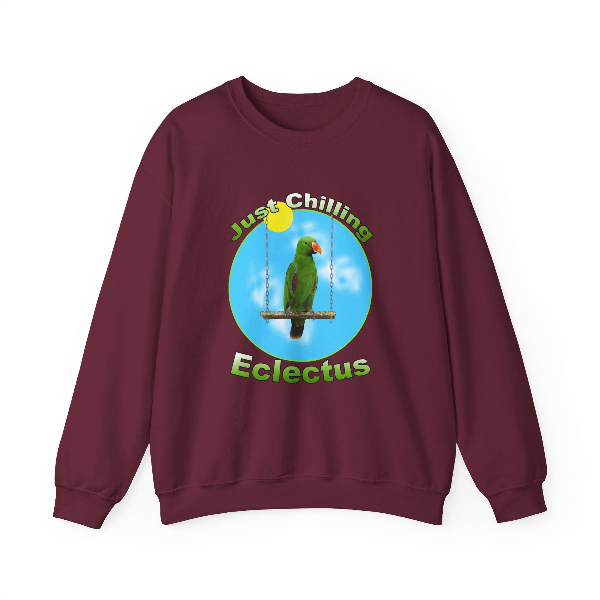 Just Chilling Swing Green Eclectus Sweatshirt