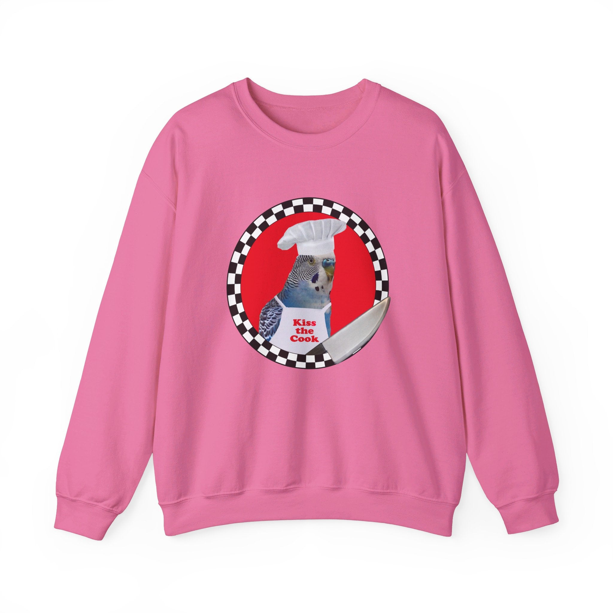 Kiss The Cook Blue Budgie Sweatshirt