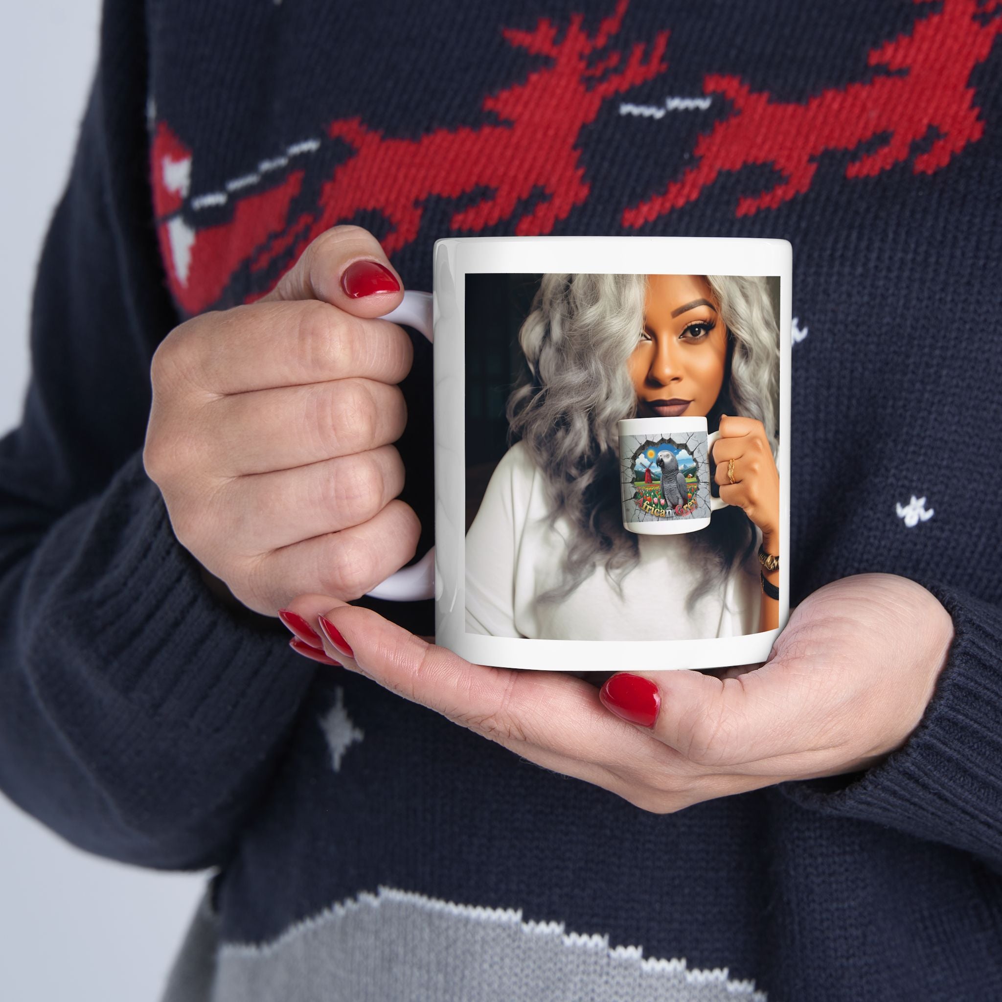 African Grey Timneh Nature Scenic Mug