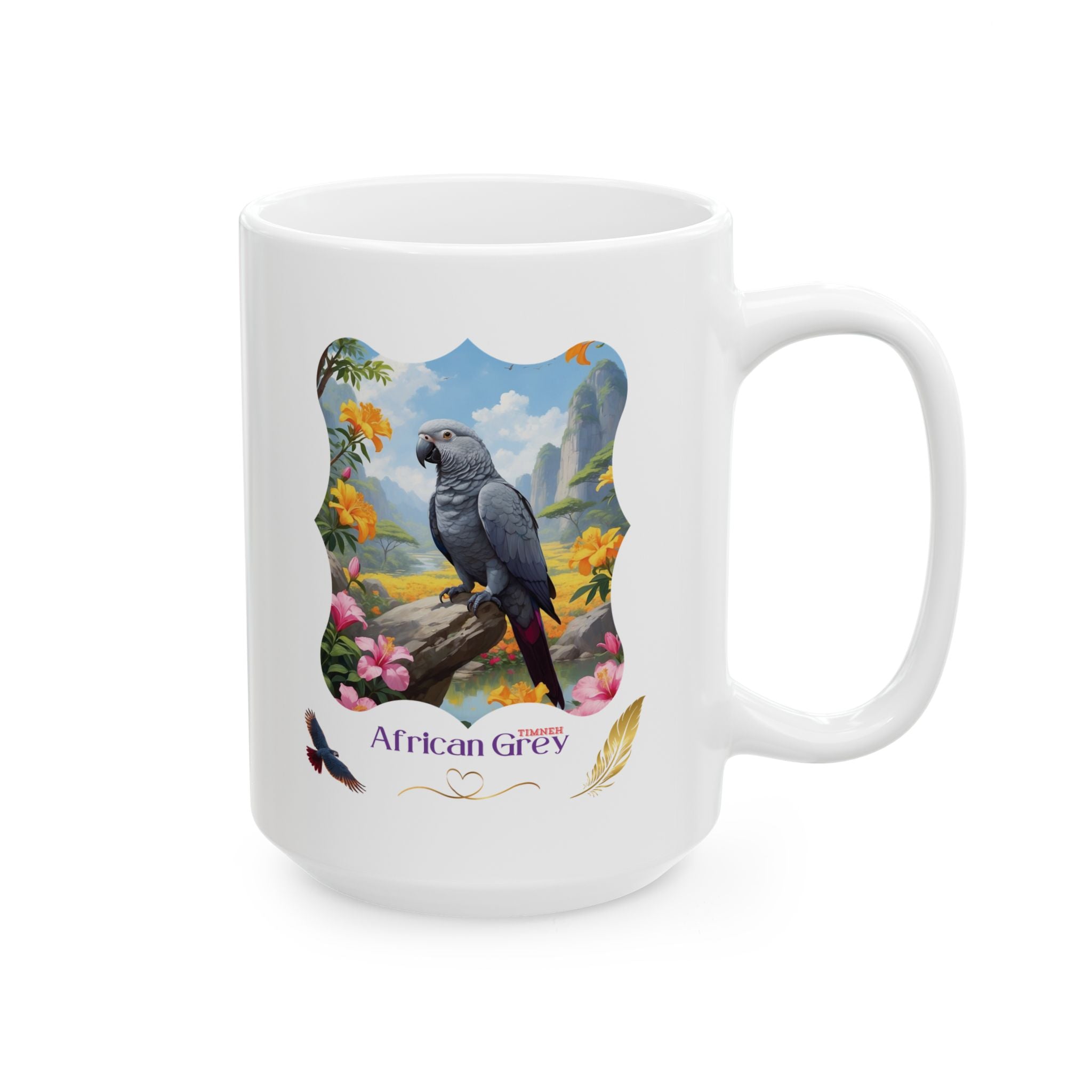 African Grey Timneh Valley Mug