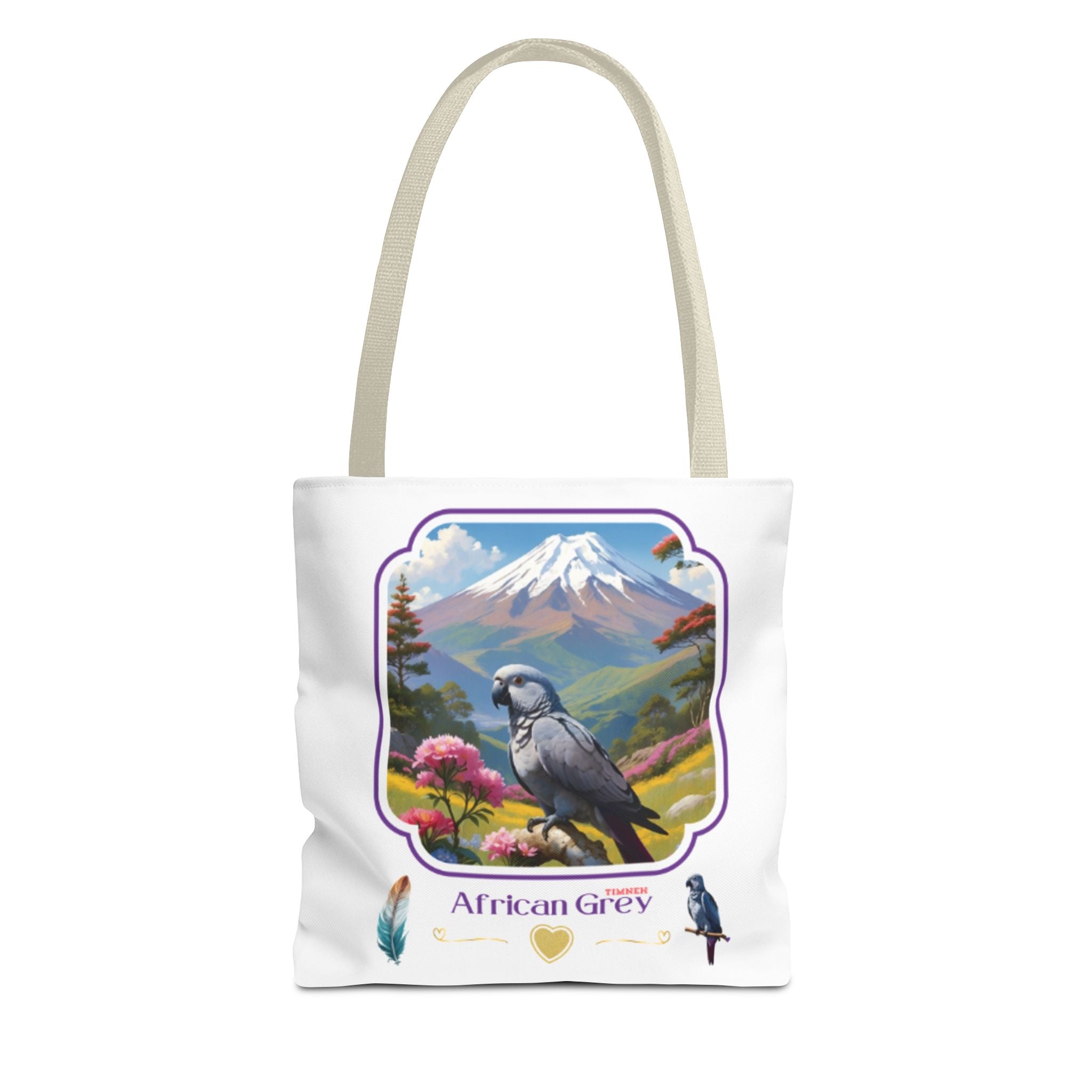 African Grey Timneh Valley Tote Bag