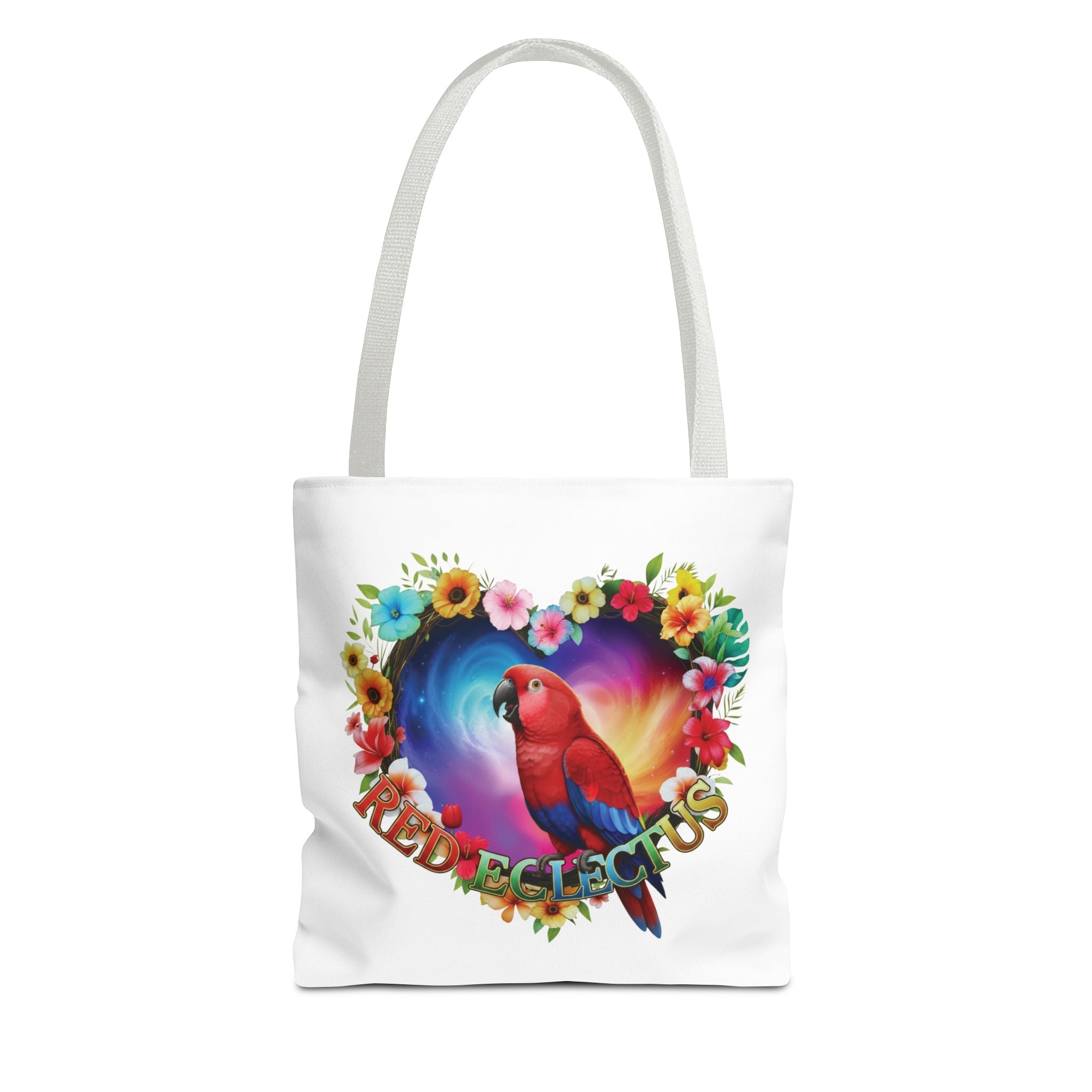 Red Eclectus Colorful Tote Bag