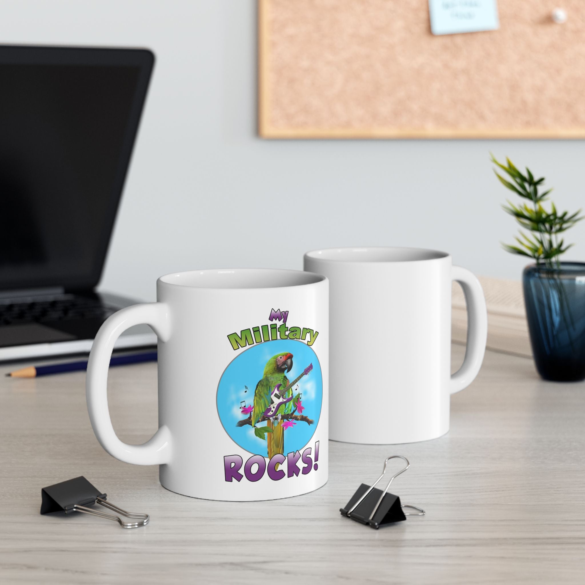 My Military Rocks Guitar Mug