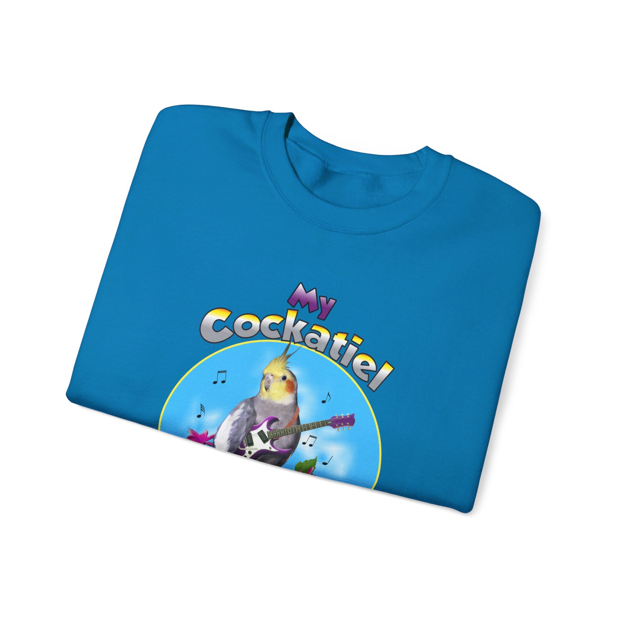 My Cockatiel Rocks Guitar Sweatshirt