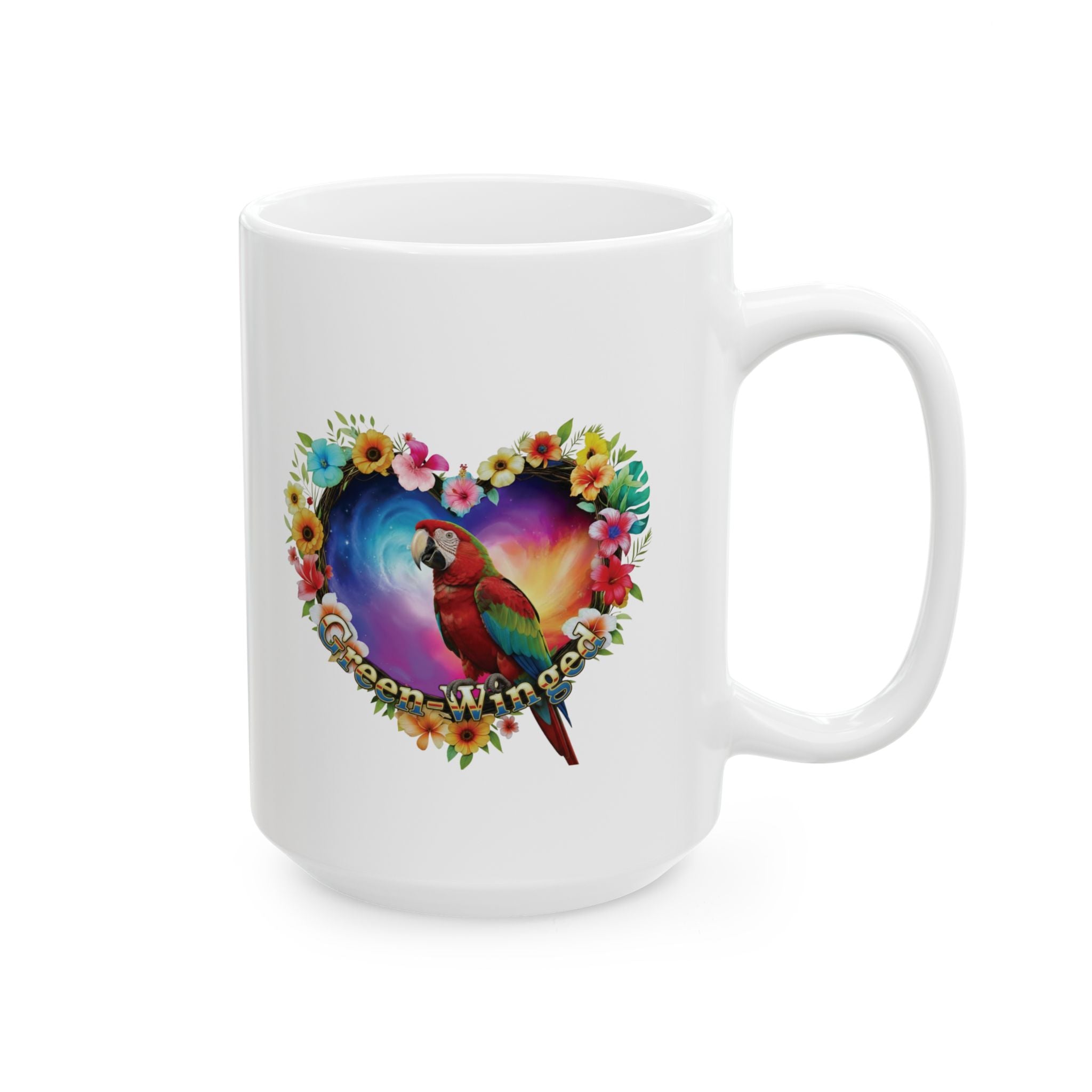 Colorful Green Winged Mug