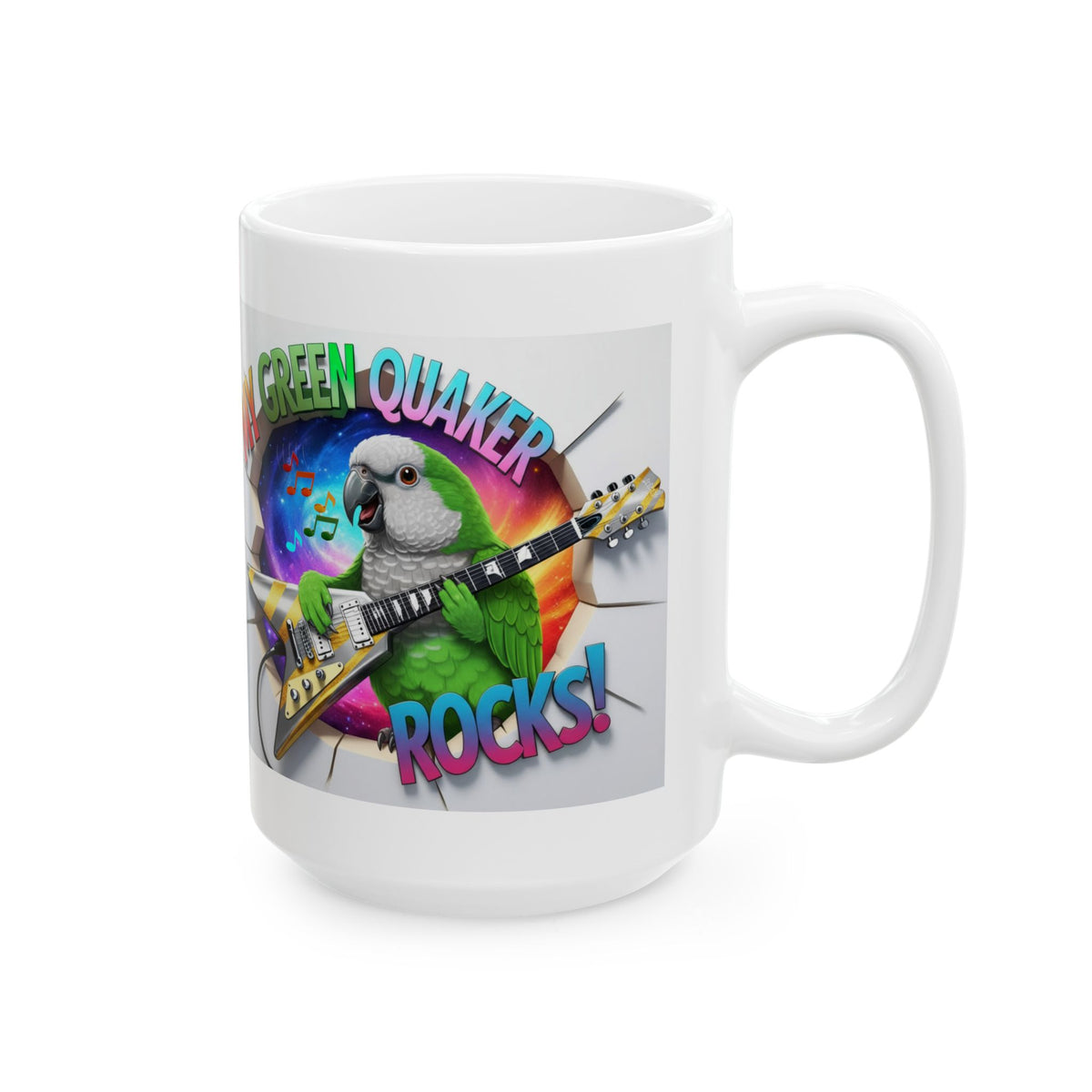 My Green Quaker Rocks Mug