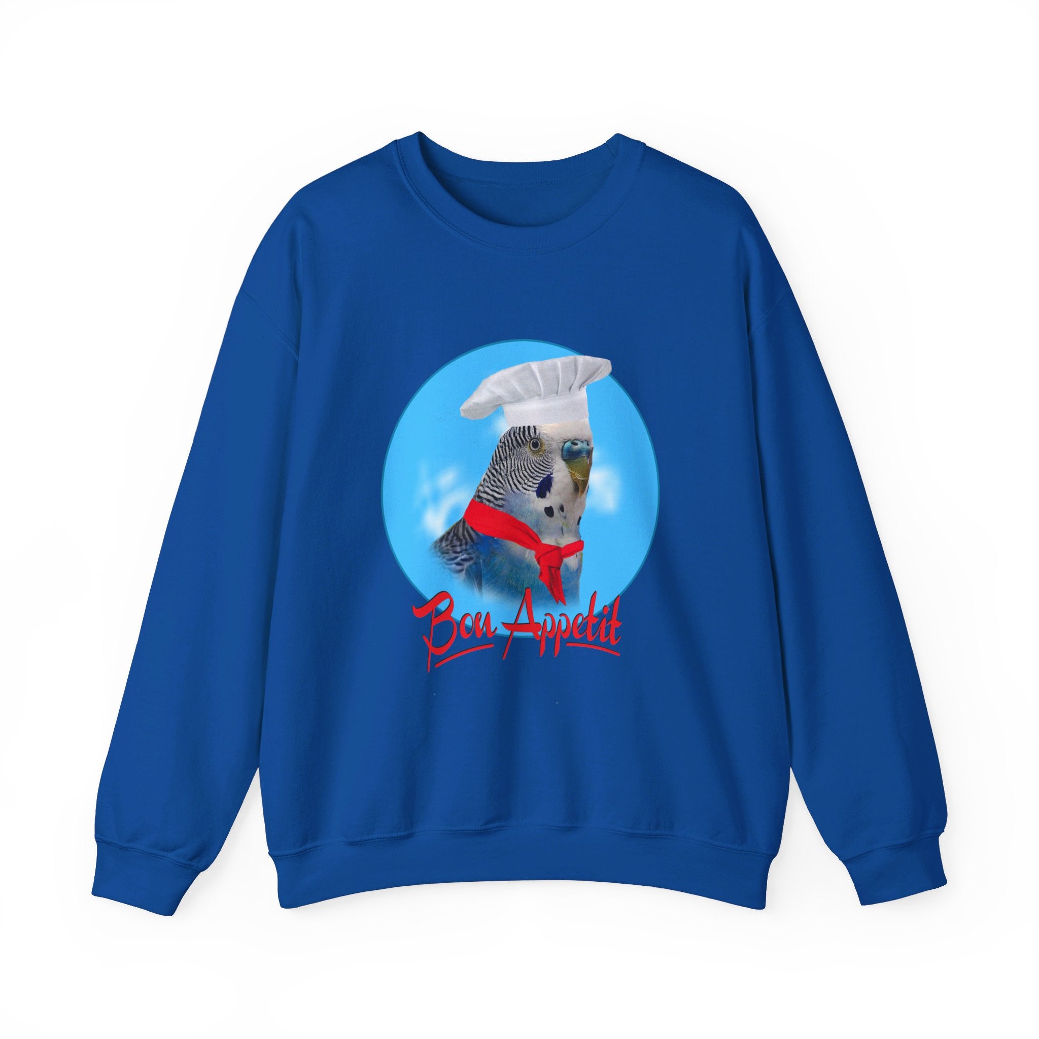 Bon Appetit Blue Budgie Sweatshirt