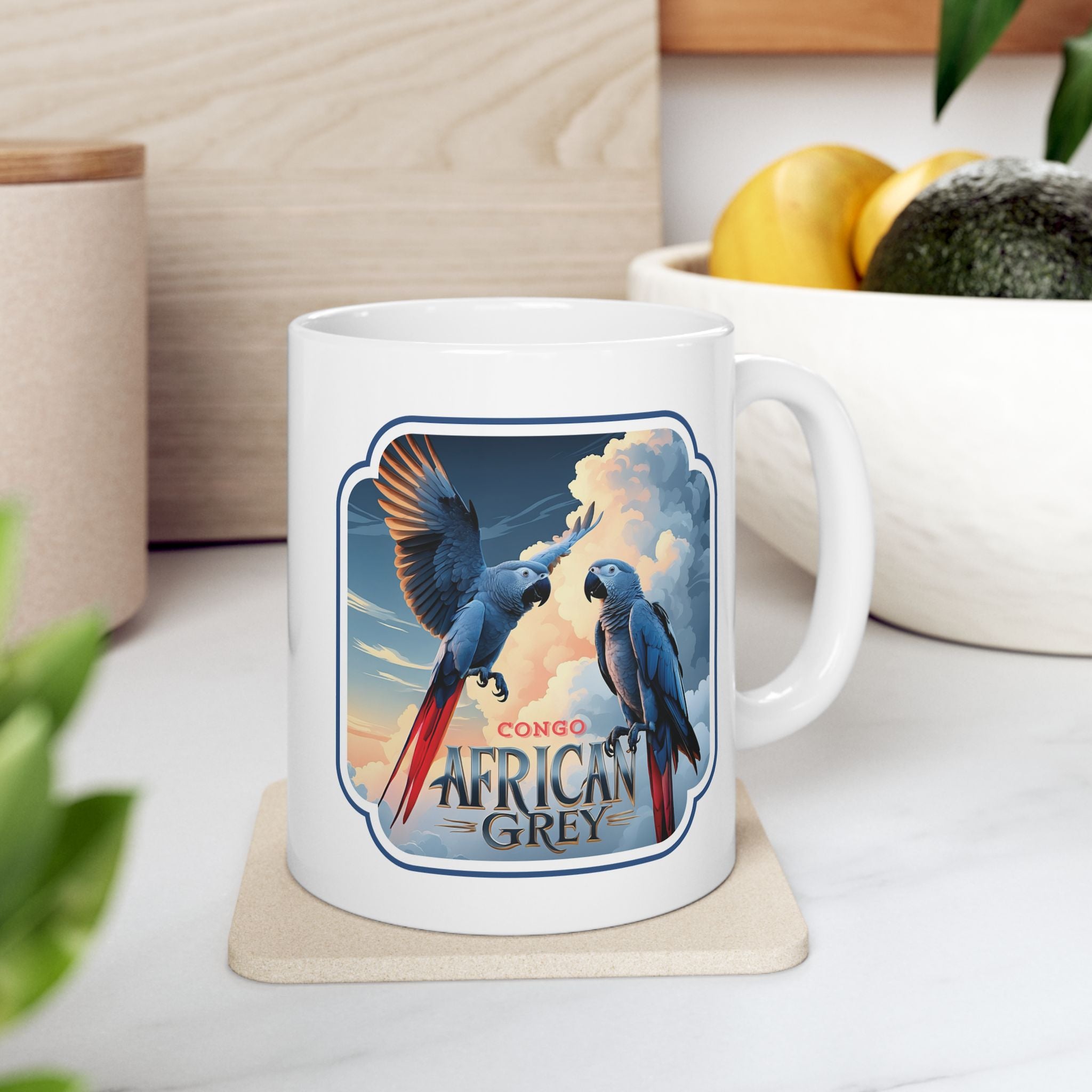 African Grey Lover Ceramic Mug