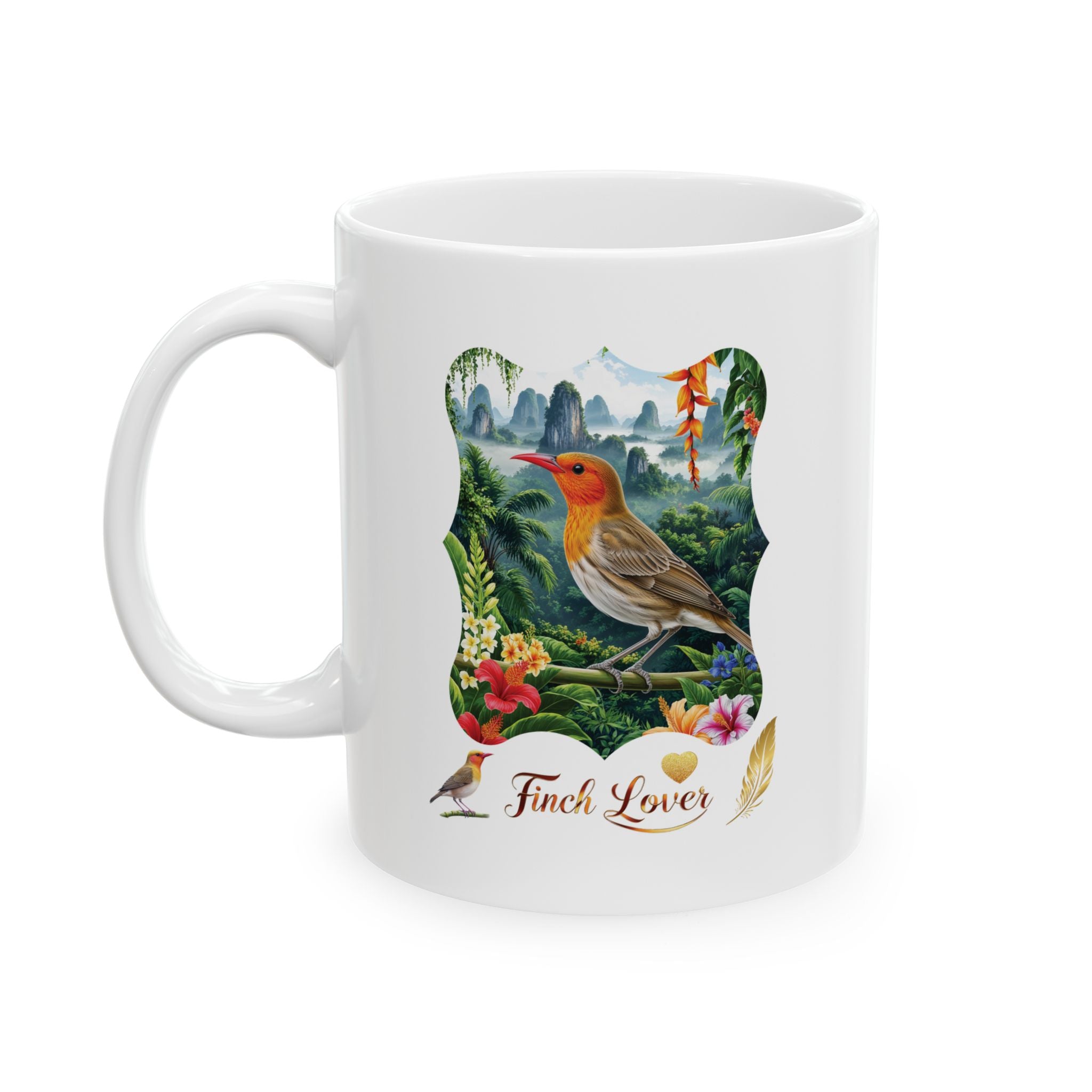 Finch Lover Nature Scenic Mug