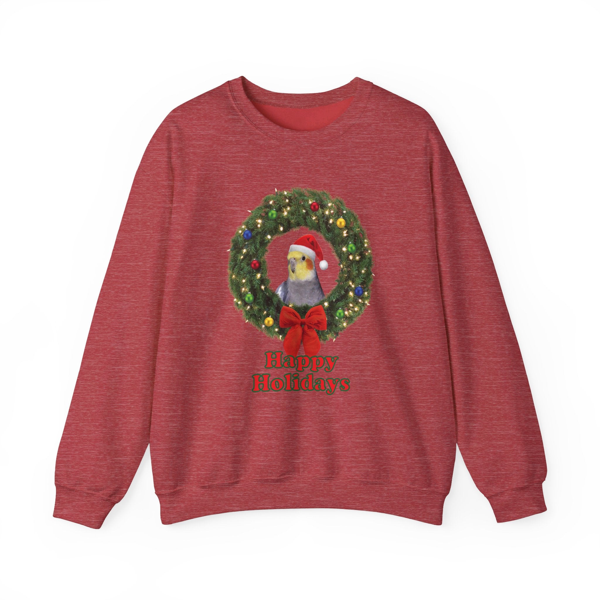 Happy Christmas Holidays Cockatiel Sweatshirt