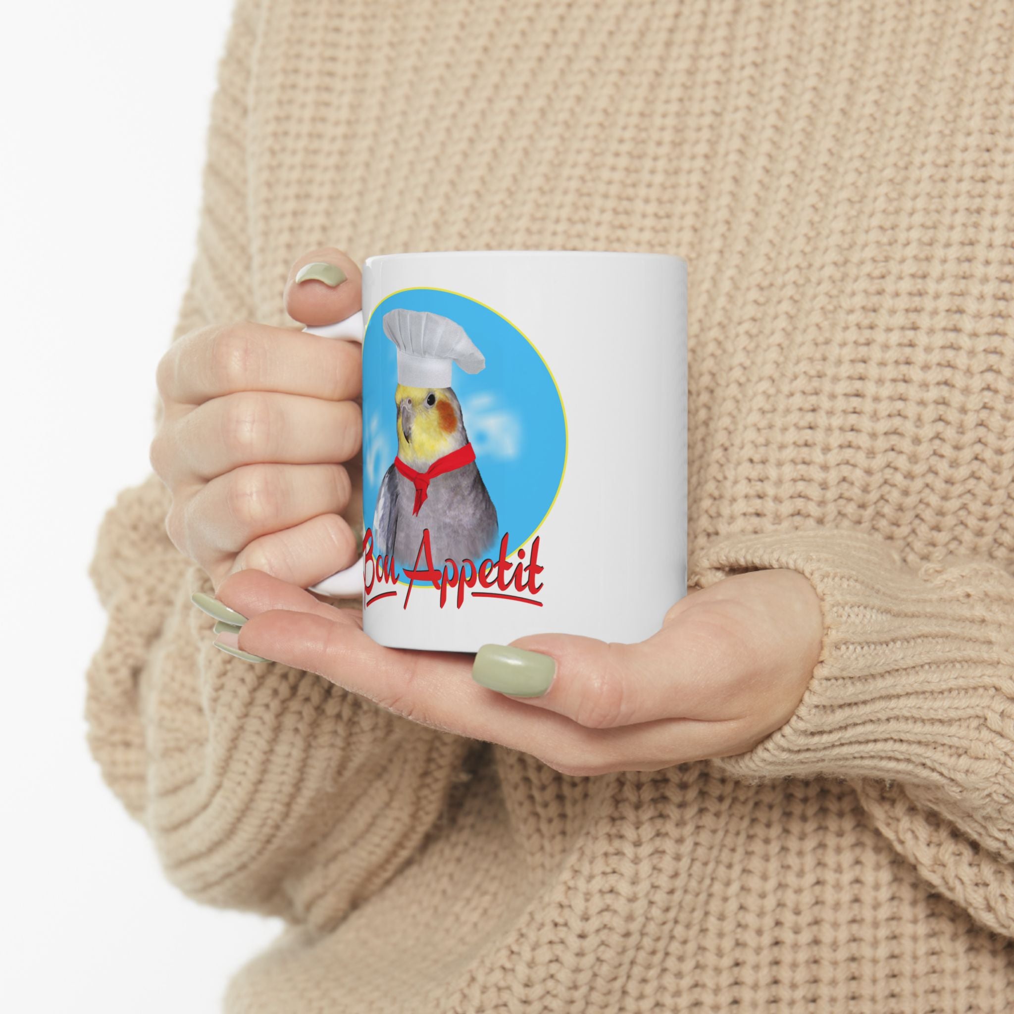 Bon Appetit Cockatiel Mug