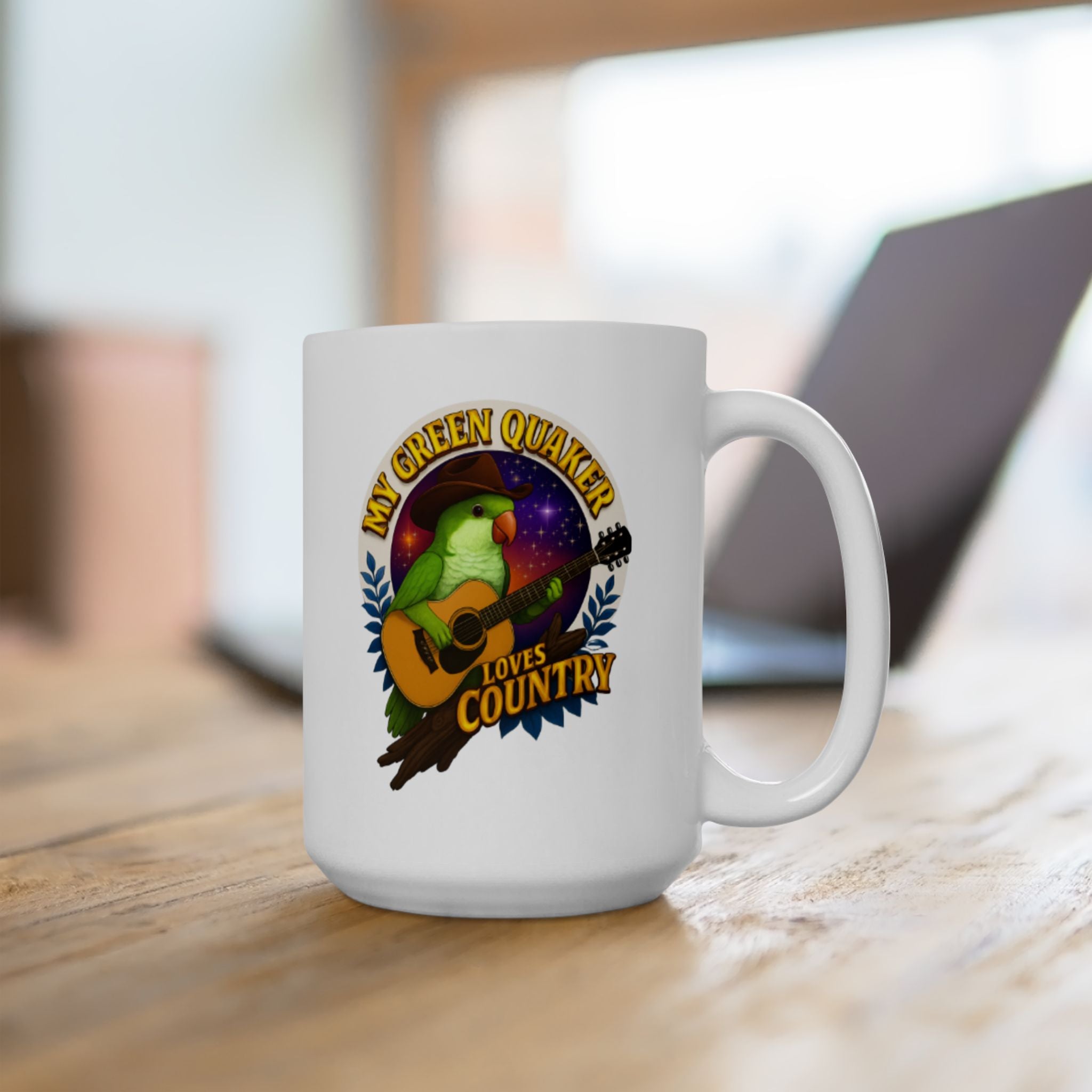 Green Quaker Loves Country Mug