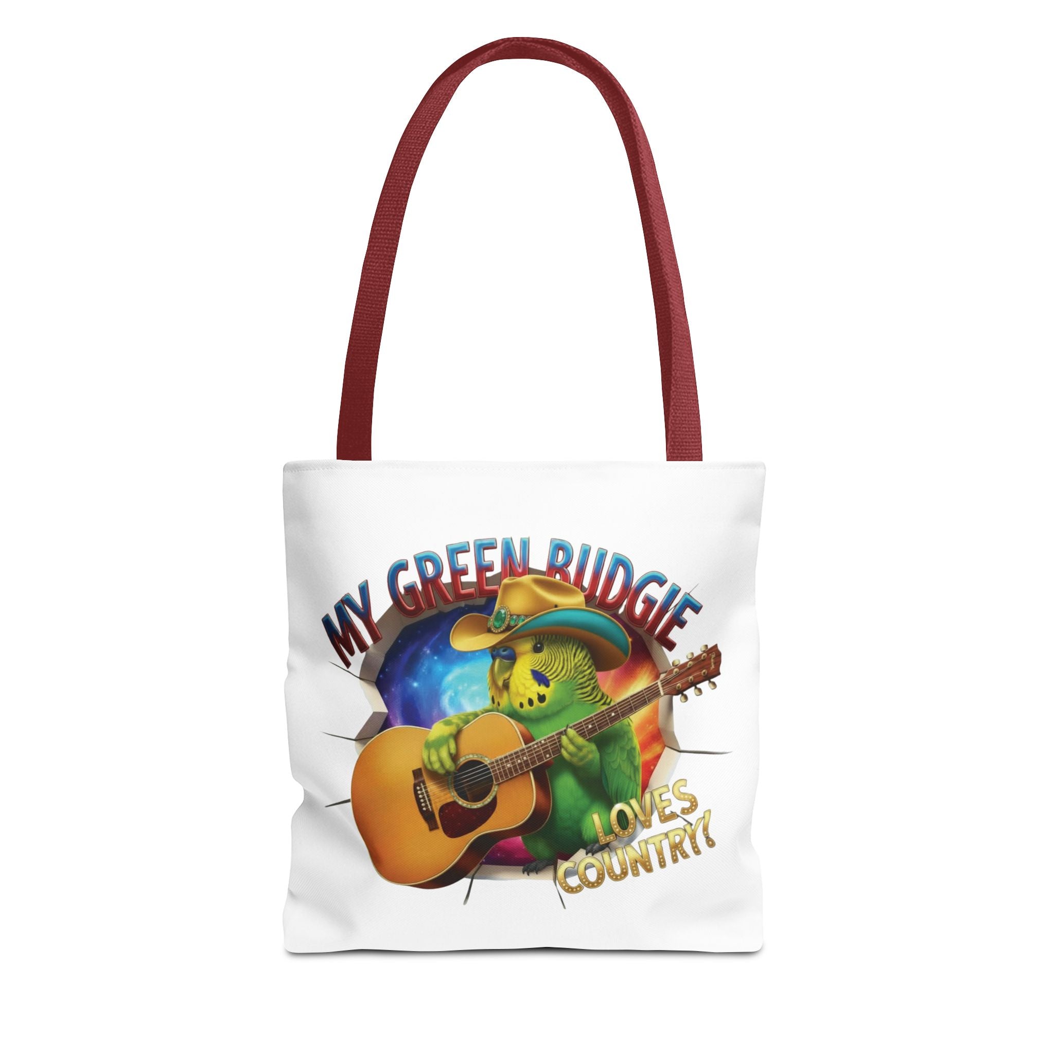 Green Budgie Loves Country Tote Bag