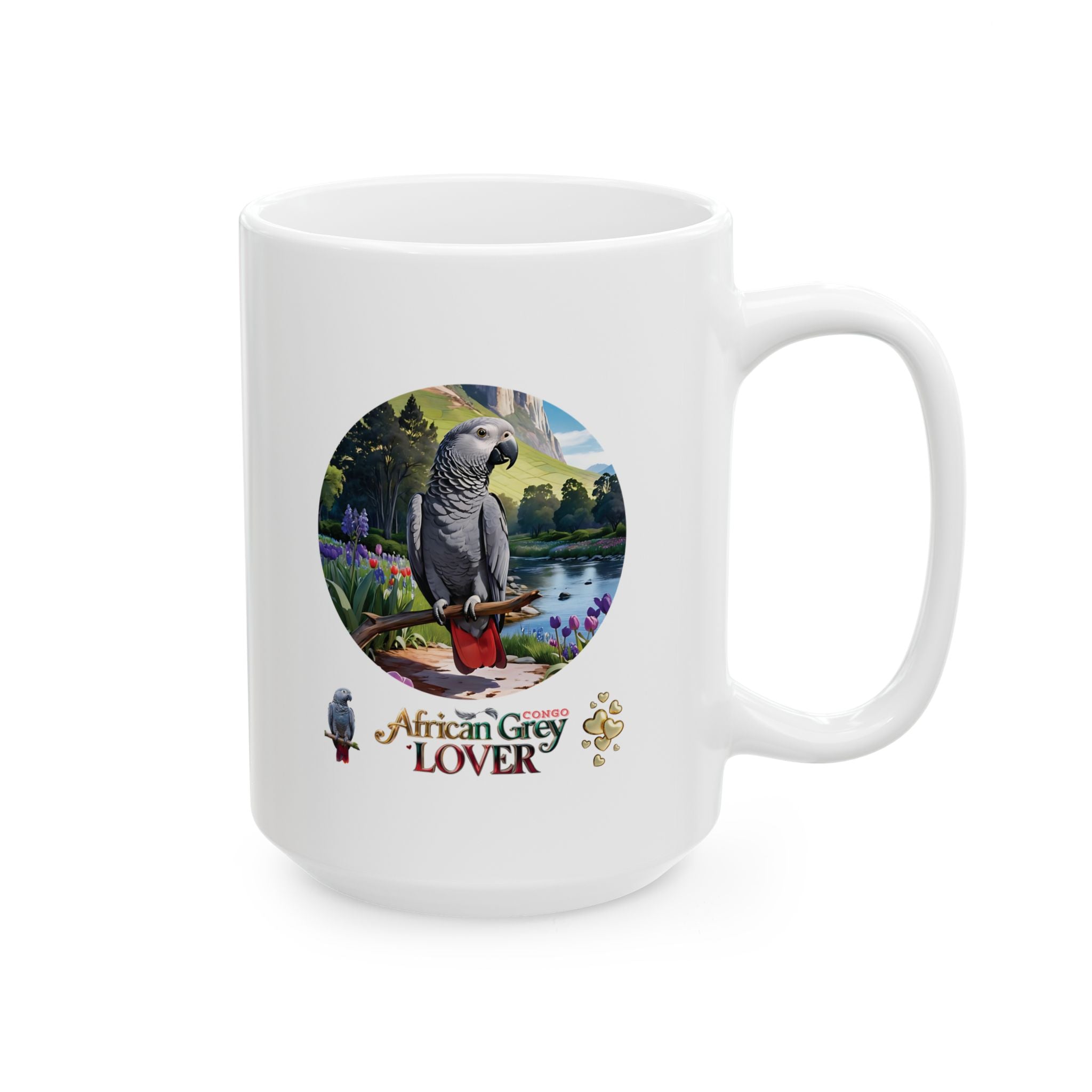 African Grey Lover Ceramic Mug