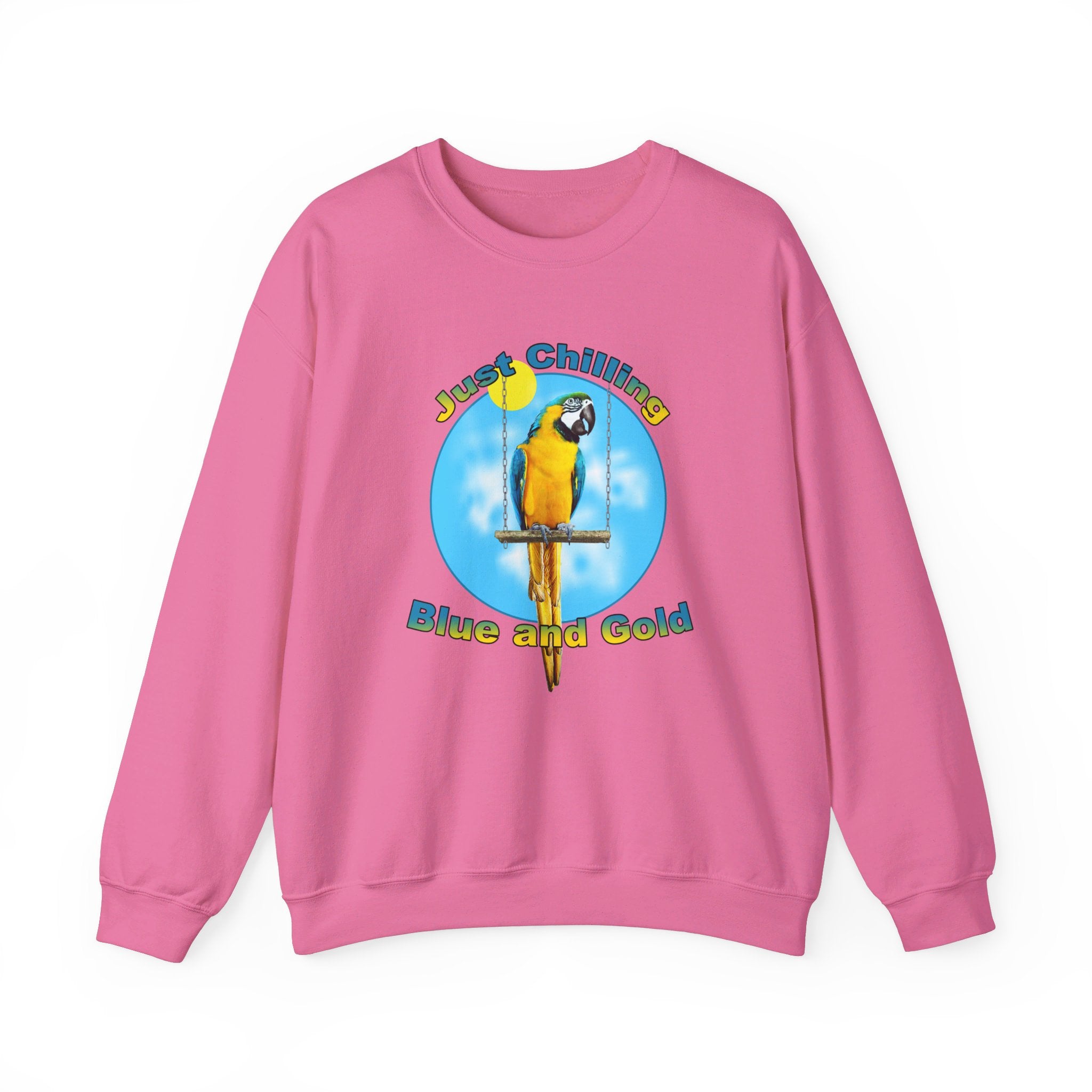 Just Chilling Swing Blue And Gold Sweatshirt