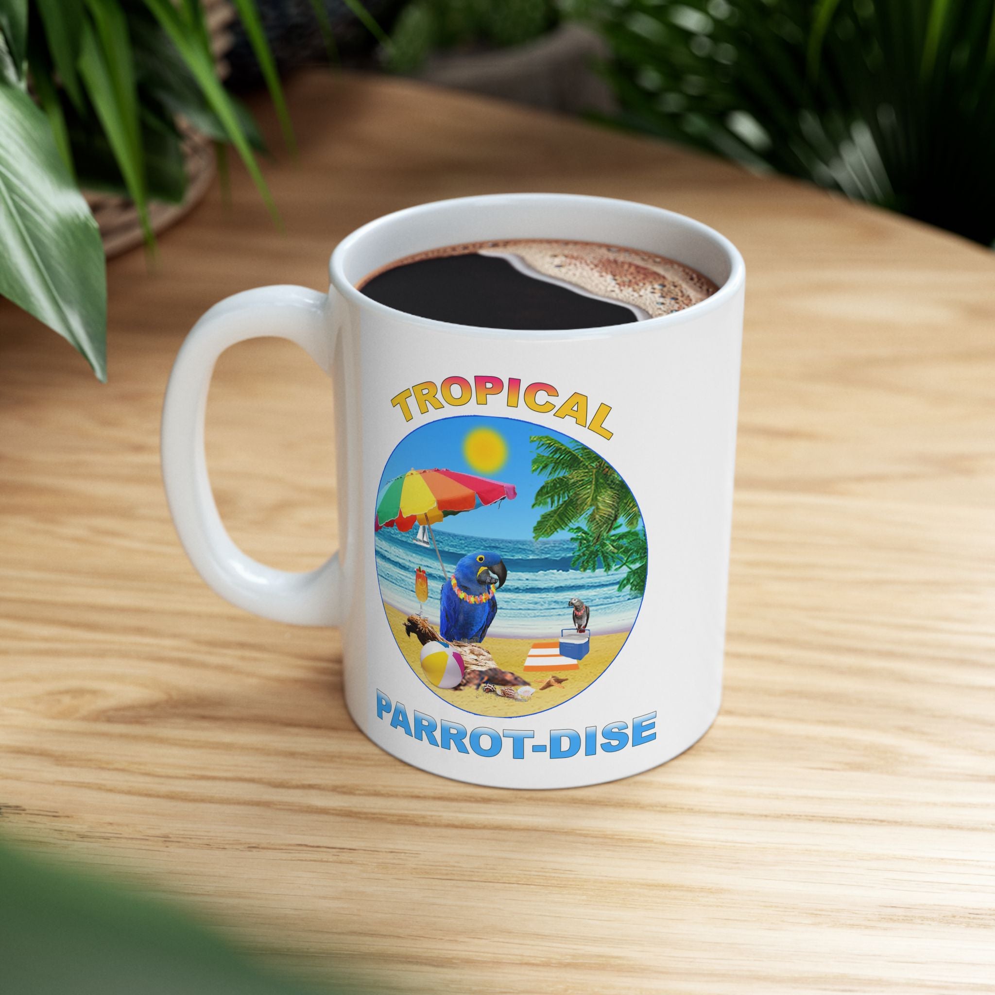 Tropical Parrot-Dise Hyacinth Mug