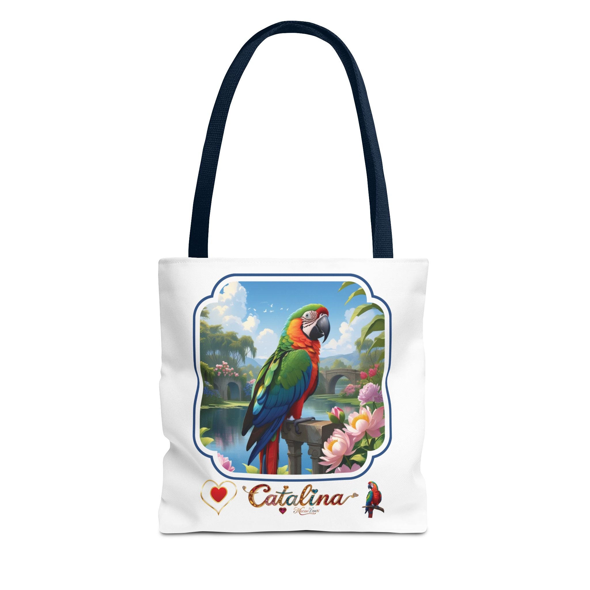 Catalina Macaw Lover Lake Scenic Tote Bag