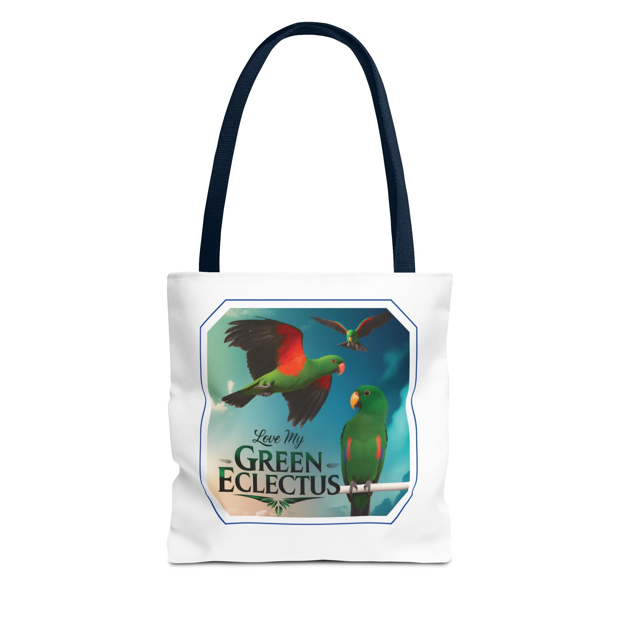 Green Eclectus Tote Bag