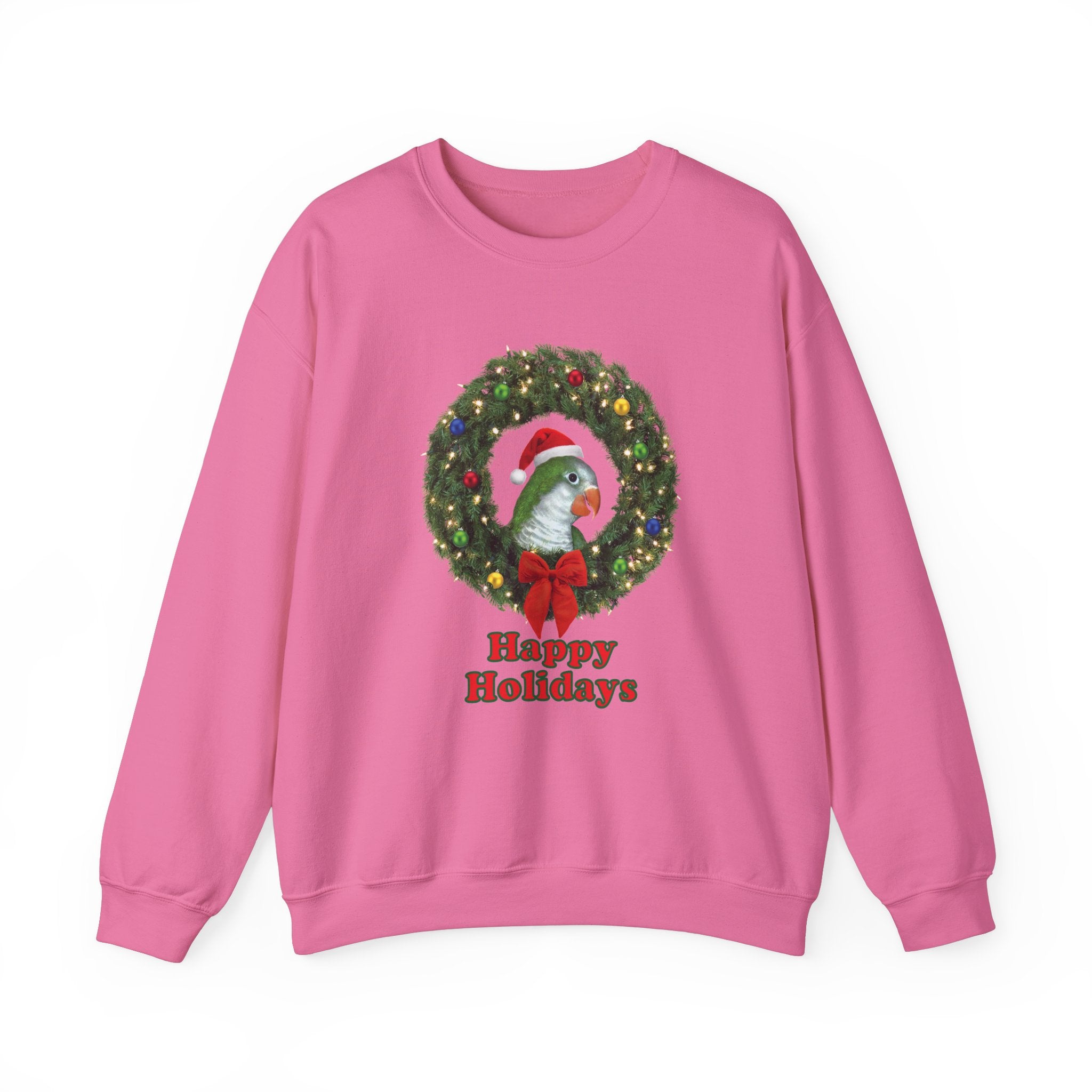 Happy Christmas Holidays Green Quaker Sweatshirt