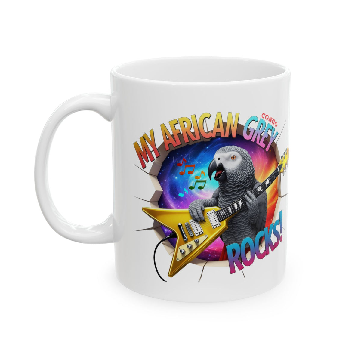 My African Grey Congo Rocks Mug