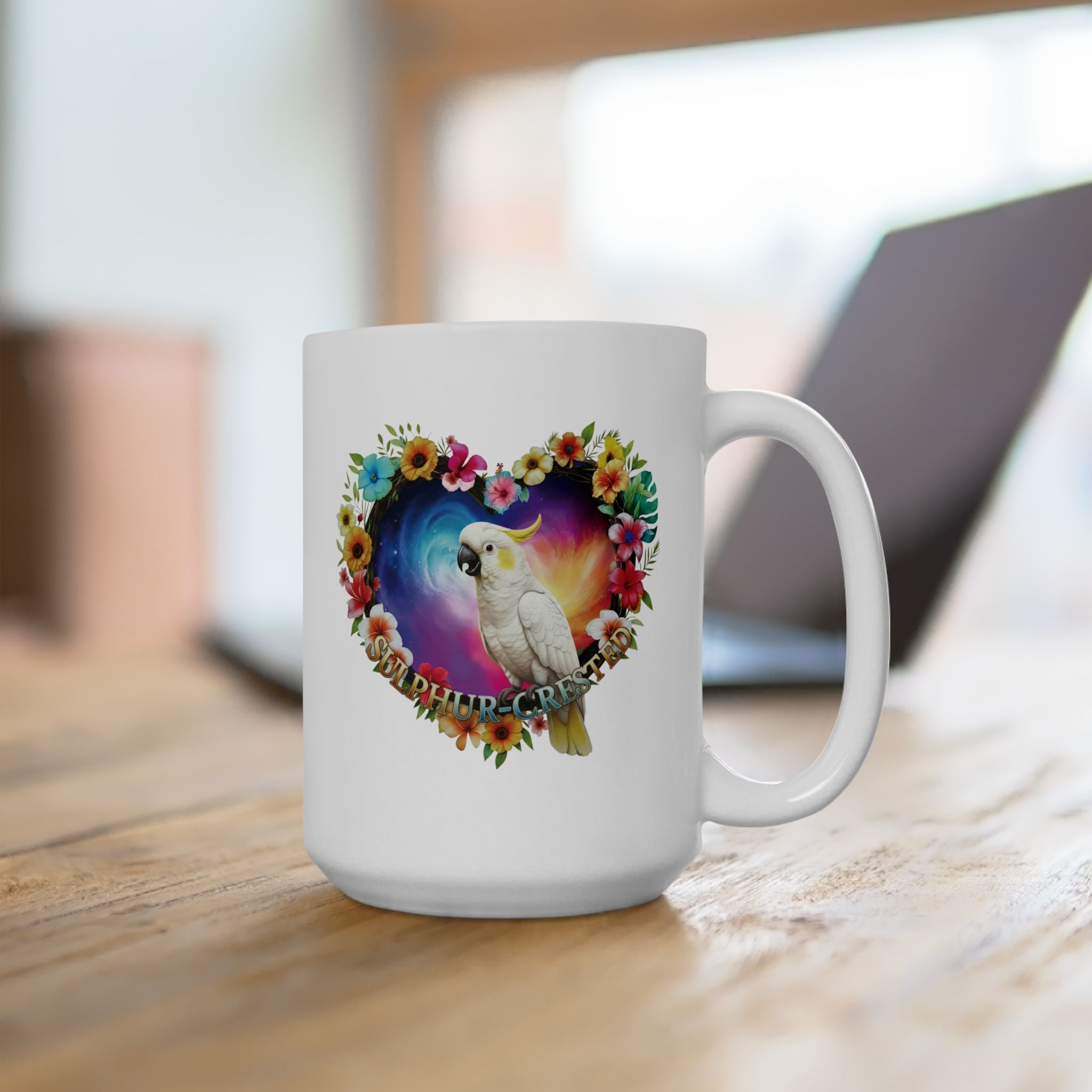 Sulphur Crested Floral Mug