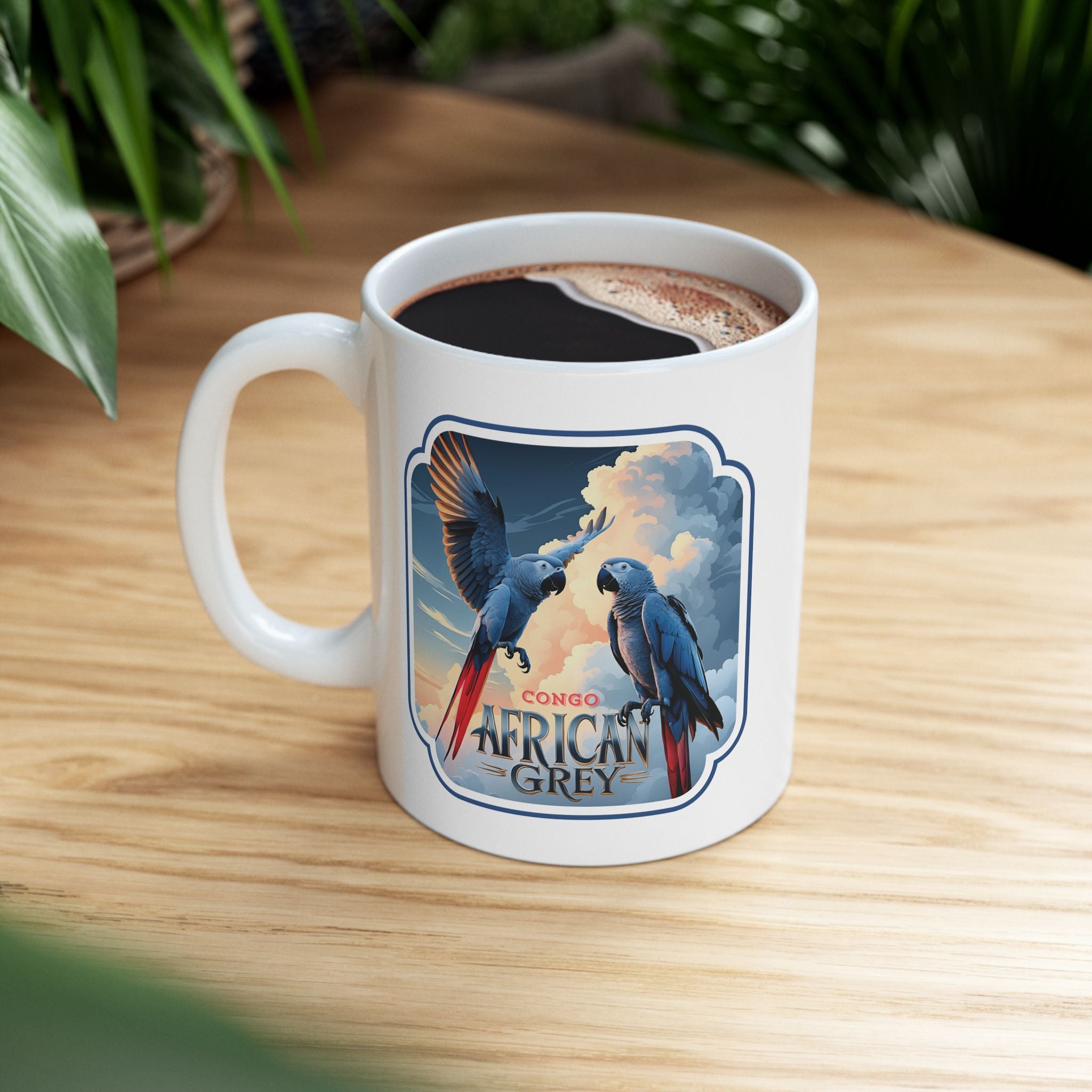 African Grey Lover Ceramic Mug